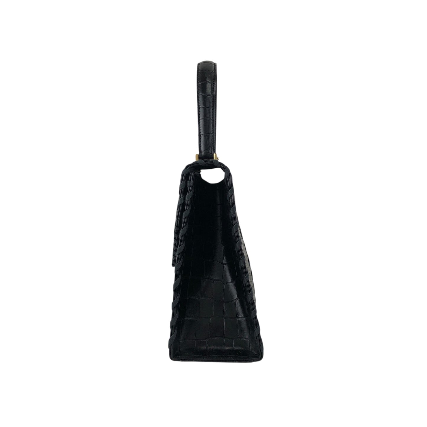 Yves Saint Laurent YSL Charm Handbag Black Vintage dxsc3k