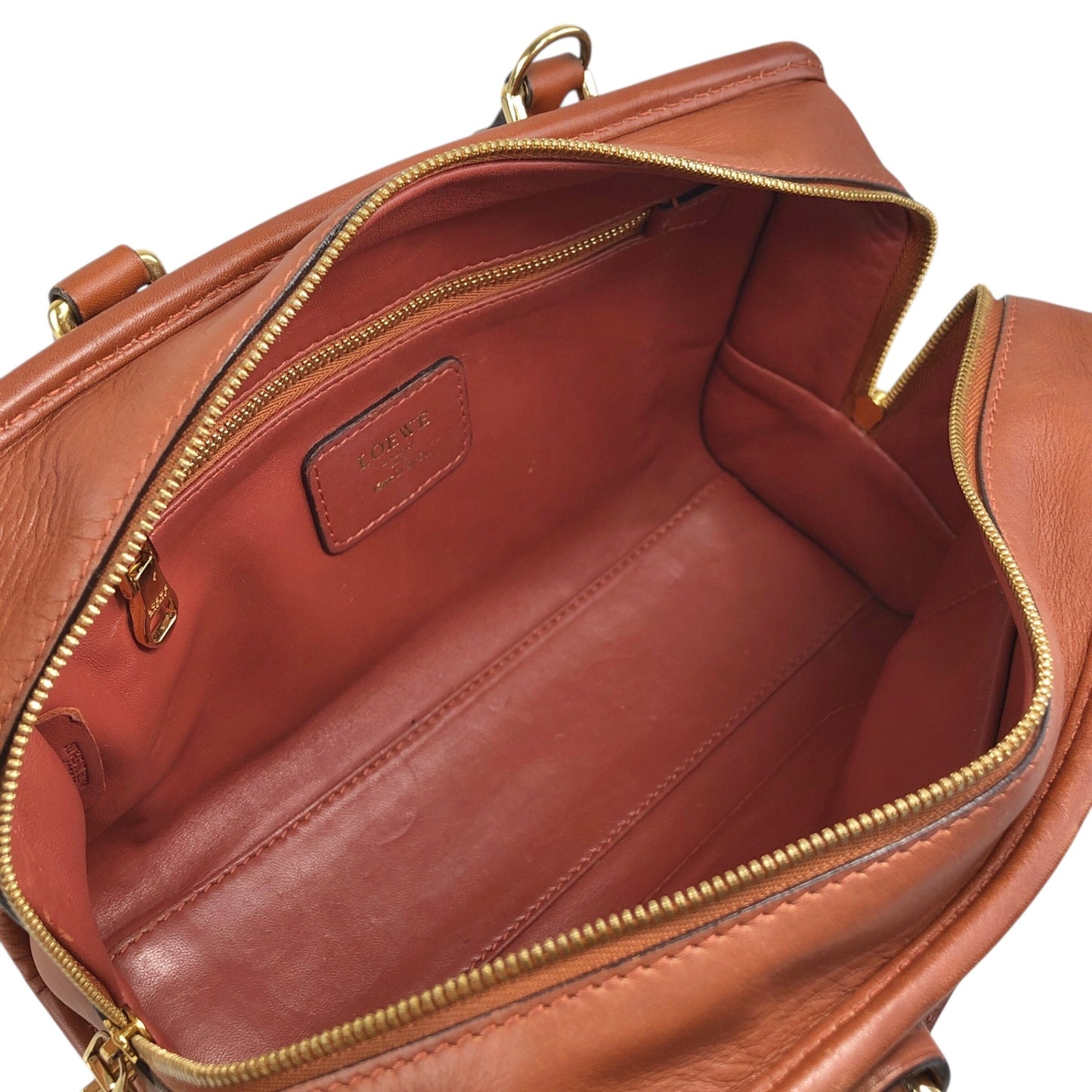 LOEWE Amazona23 Anagram Two-way Small Boston bag Shoulder bag Brown Vintage 3m6b28
