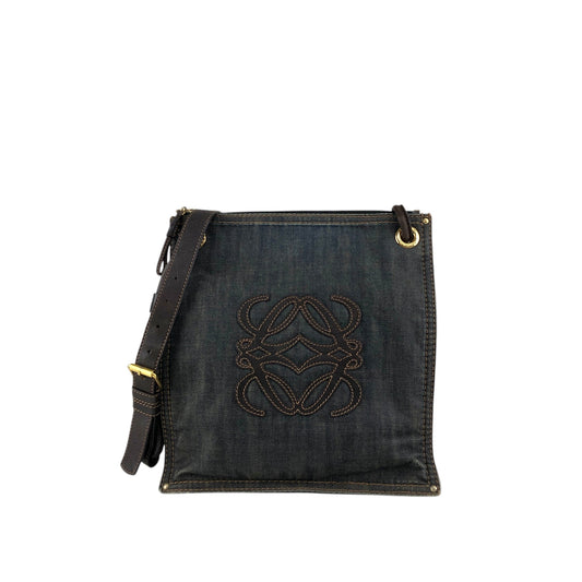 LOEWE Anagram Shoulder bag Indigo Vintage n8xae3