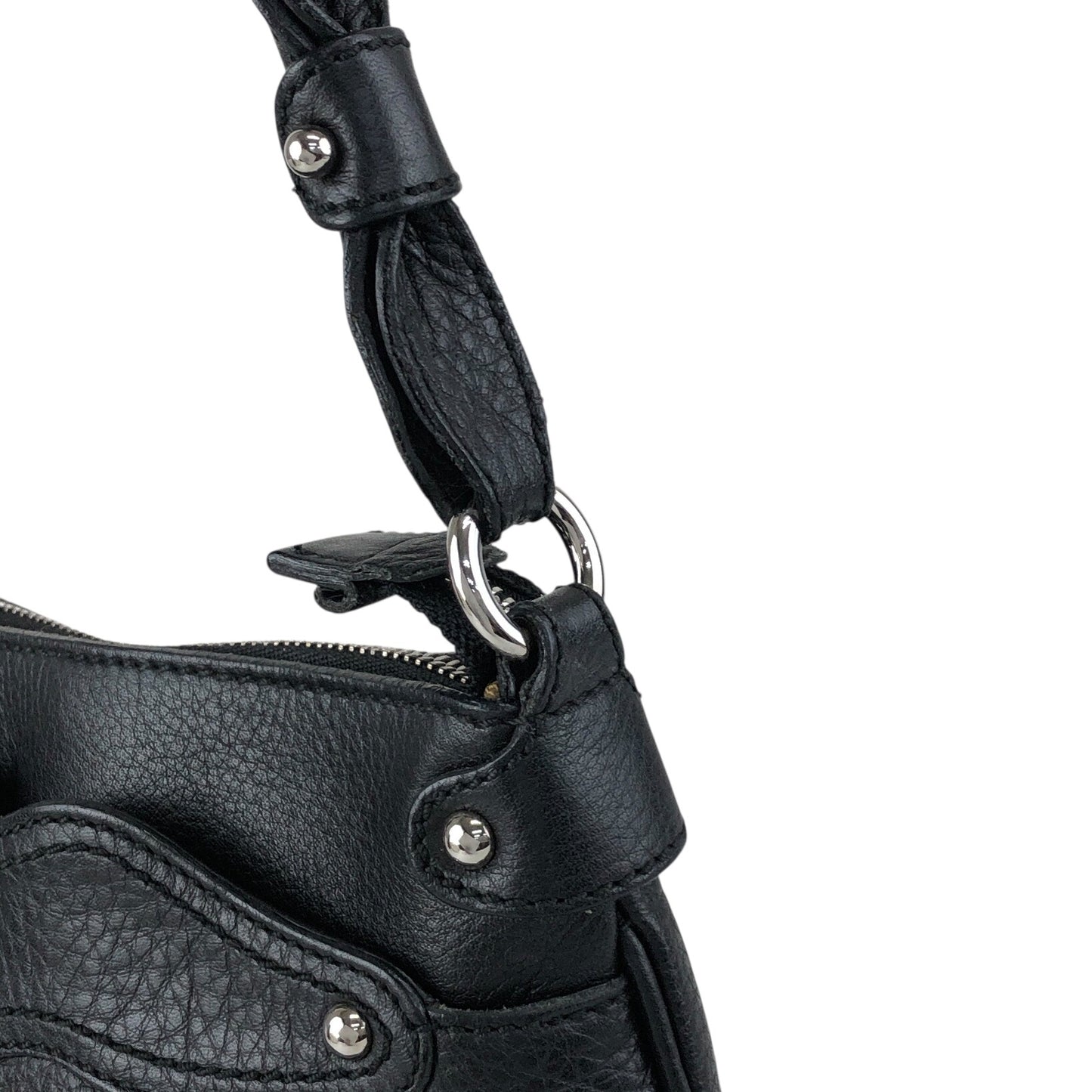Salvatore Ferragamo Gancini Shoulder bag Black Vintage 7d7bxa