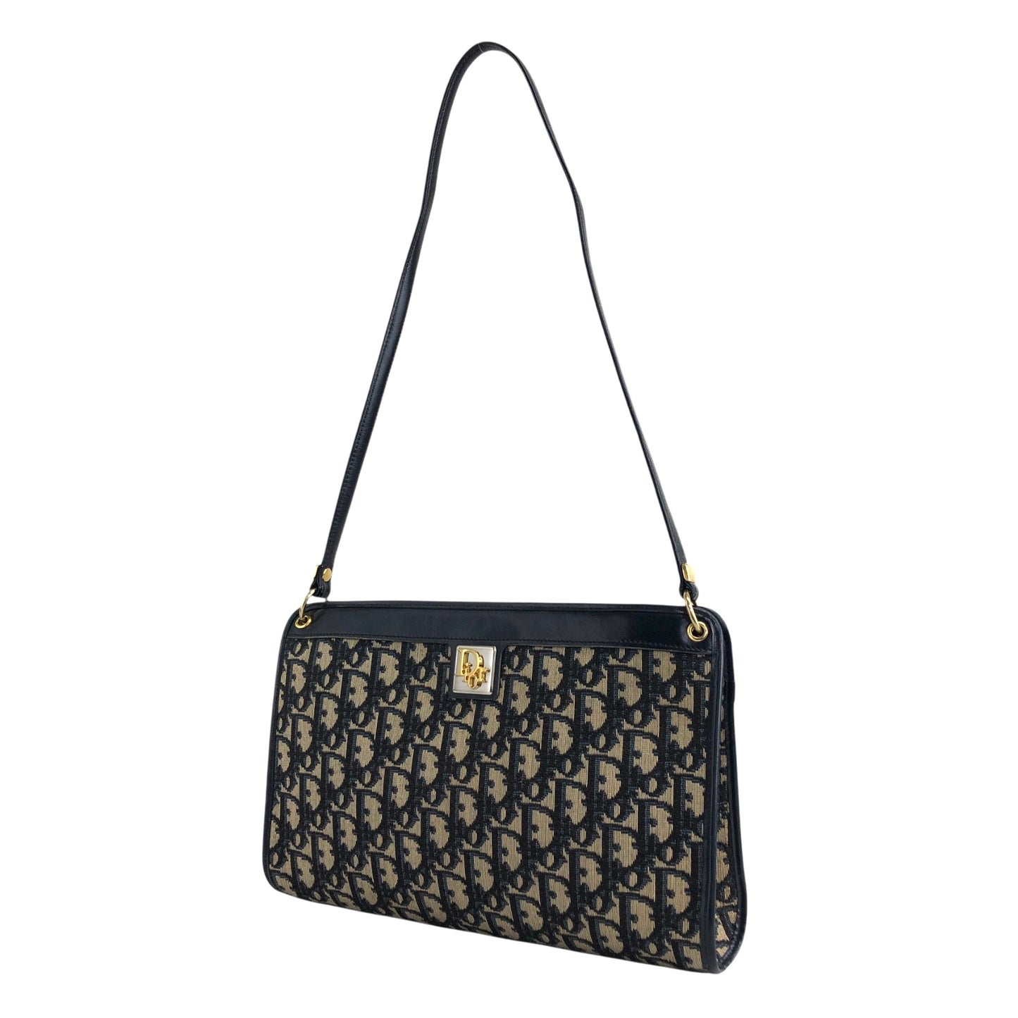 Christian Dior Trotter Shoulder bag Navy Vintage s83xi3