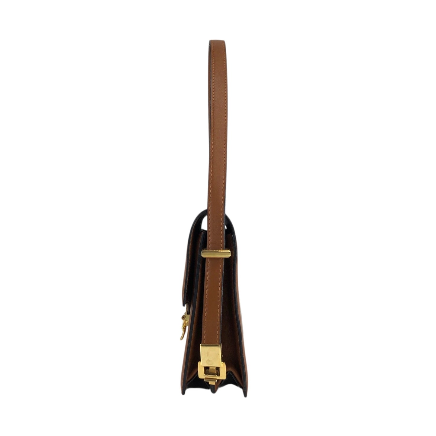 CELINE Horse Bit 肩背包 棕色 復古 zjkkfe