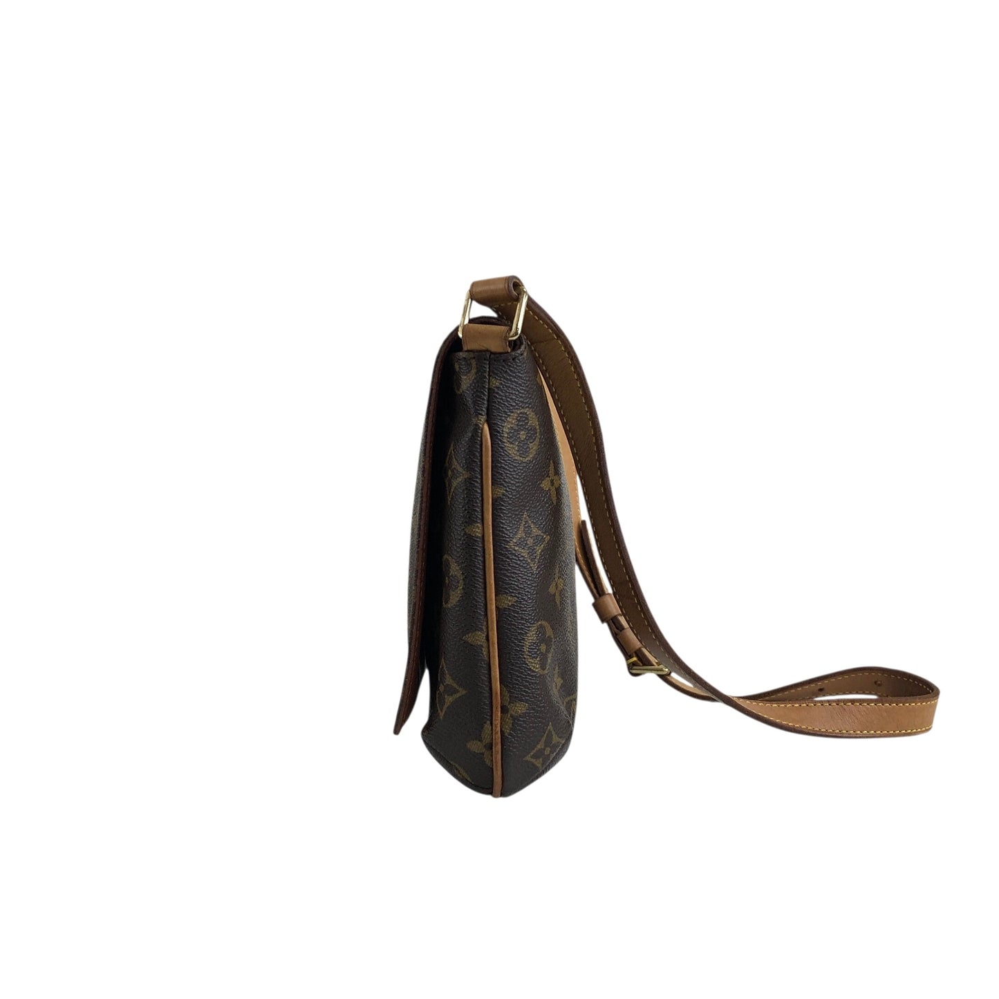 LOUIS VUITTON Monogram Shoulder bag Brown Vintage hhd3ec