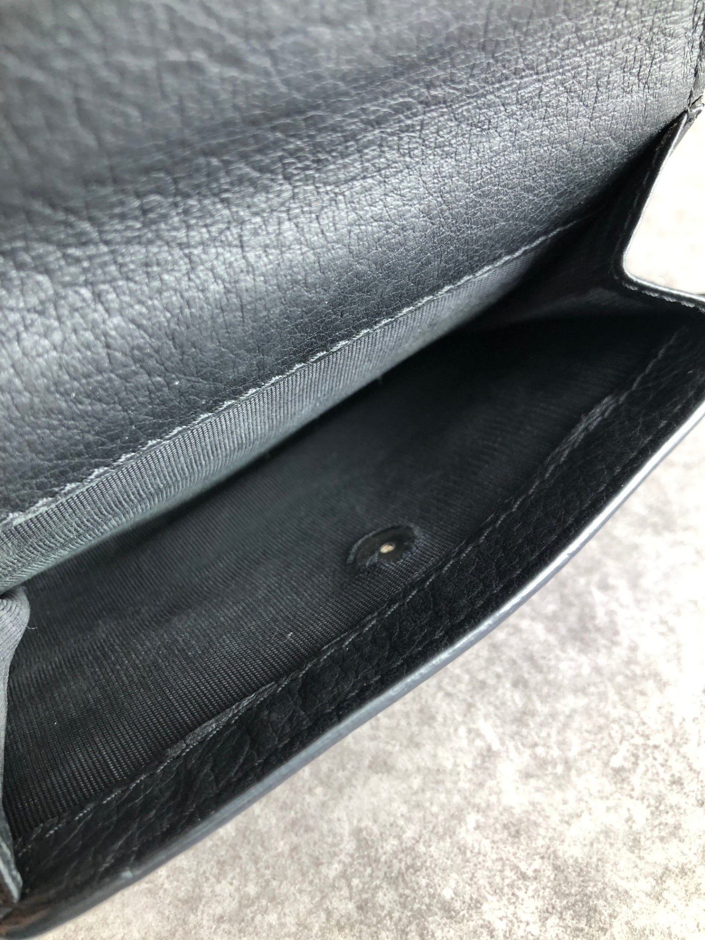 CELINE Blason Folded Wallet Black Vintage rd5jjk