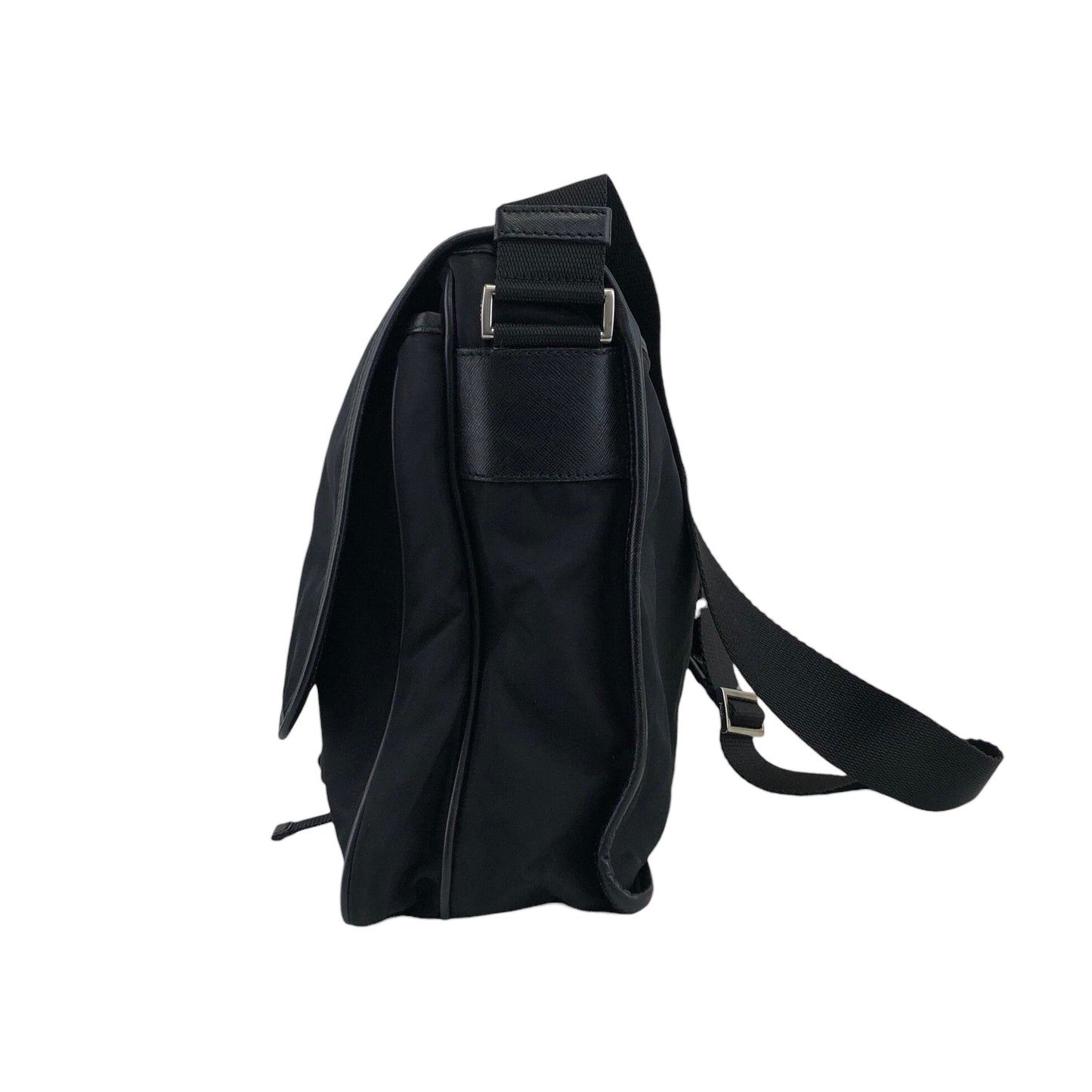 PRADA Triangle Logo Shoulder bag Black Vintage yp8wu5