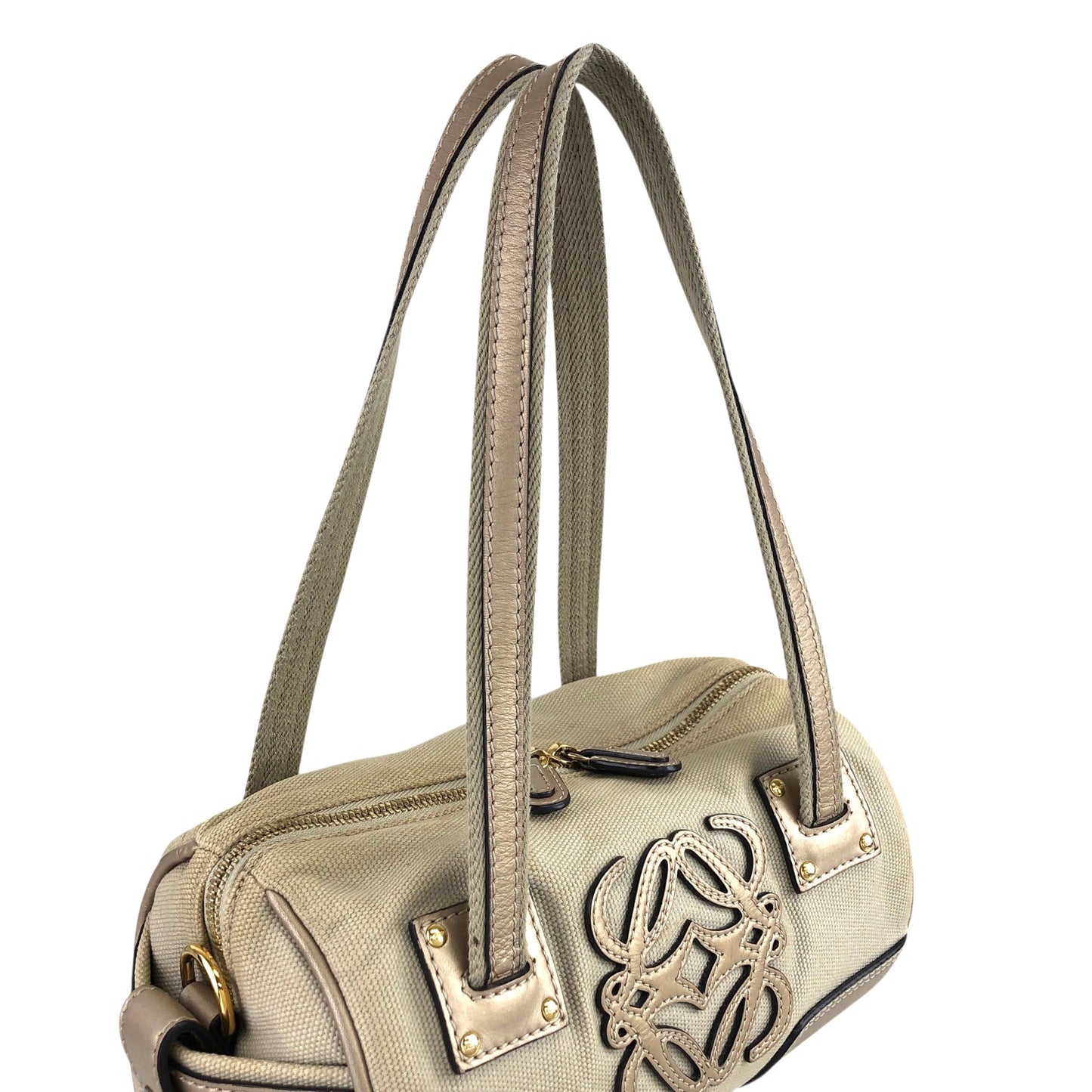 LOEWE Anagram Handbag Beige Vintage pf5sjv
