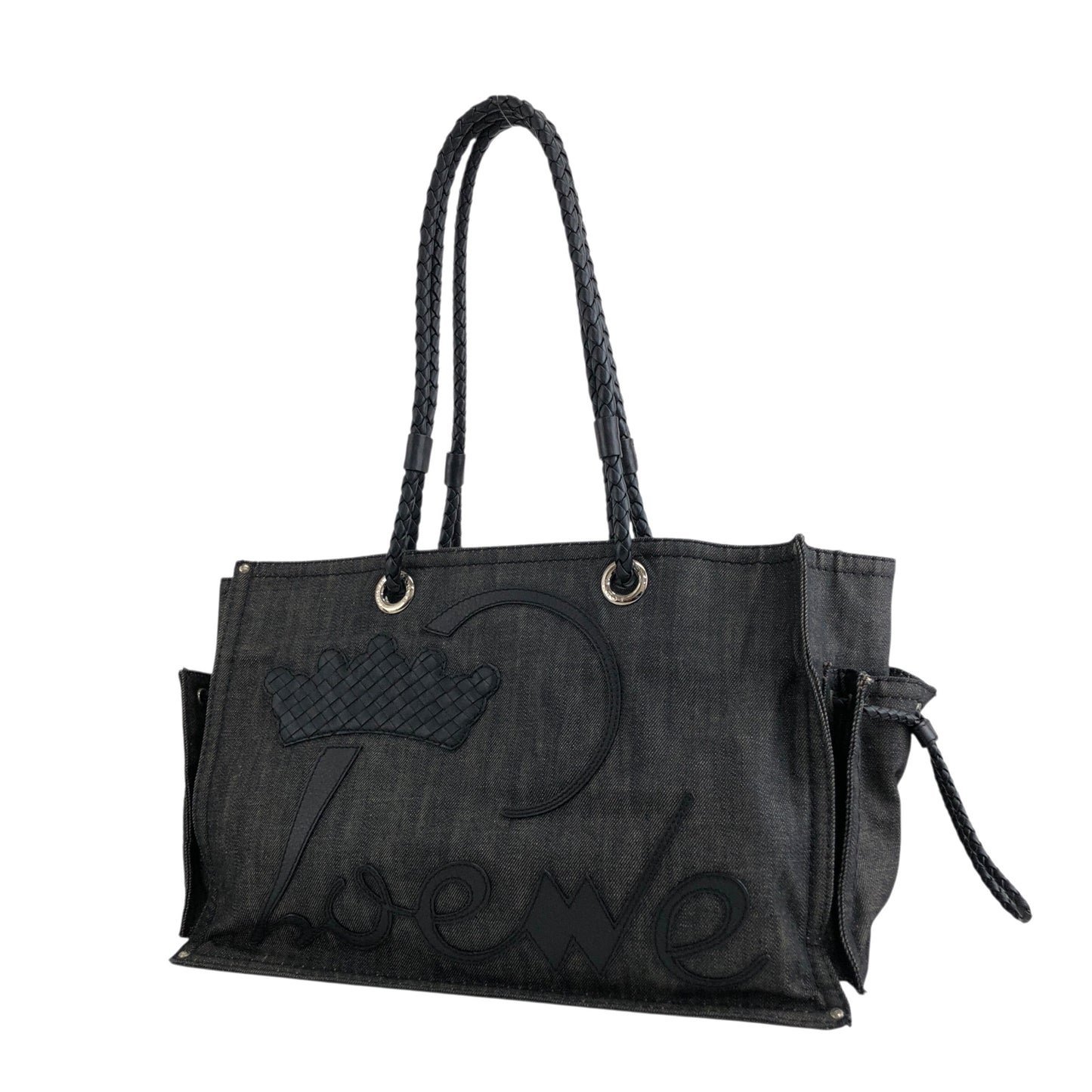 LOEWE Anagram Totebag Black Vintage wcz5de