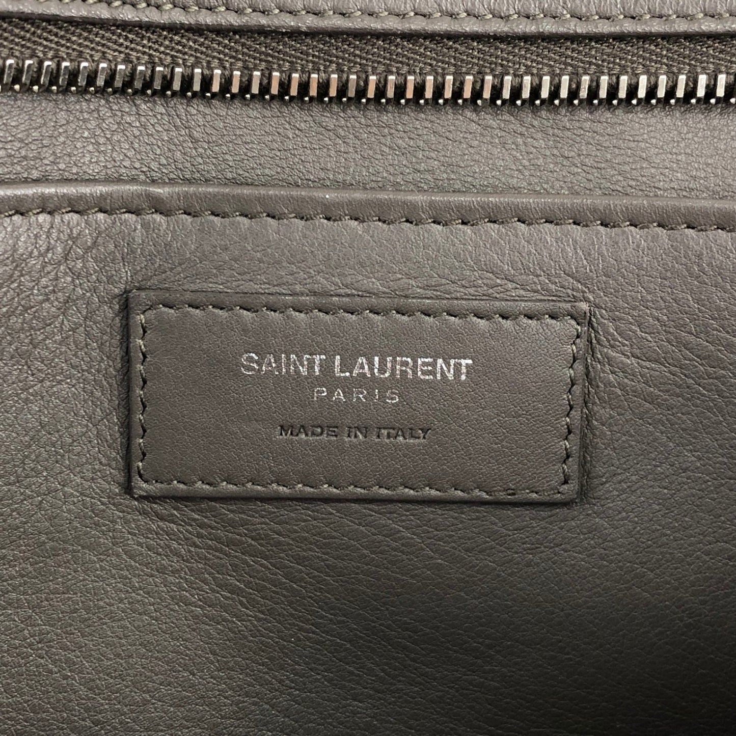 Saint Laurent Two-way Handbag Shoulder bag Gray Vintage amj5ej