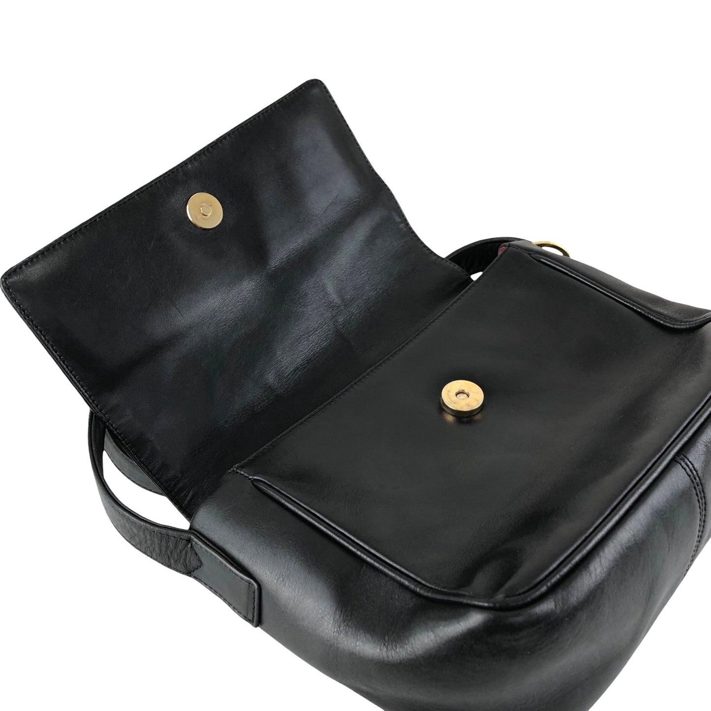 Christian Dior Logo Charm Shoulder bag Black Vintage ssswaj