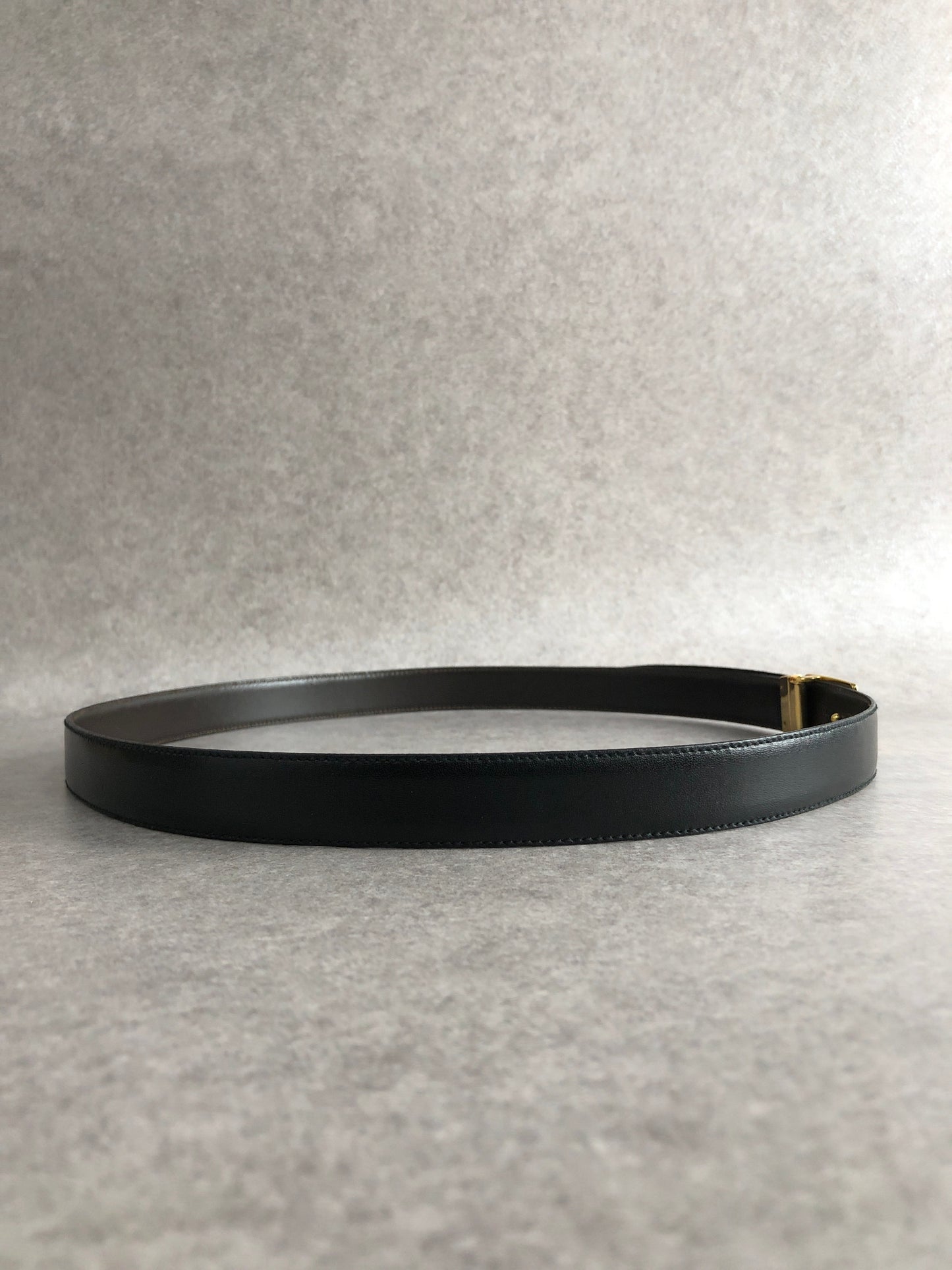 CELINE Triomphe Belt Brown×Black Vintage ppnd4r