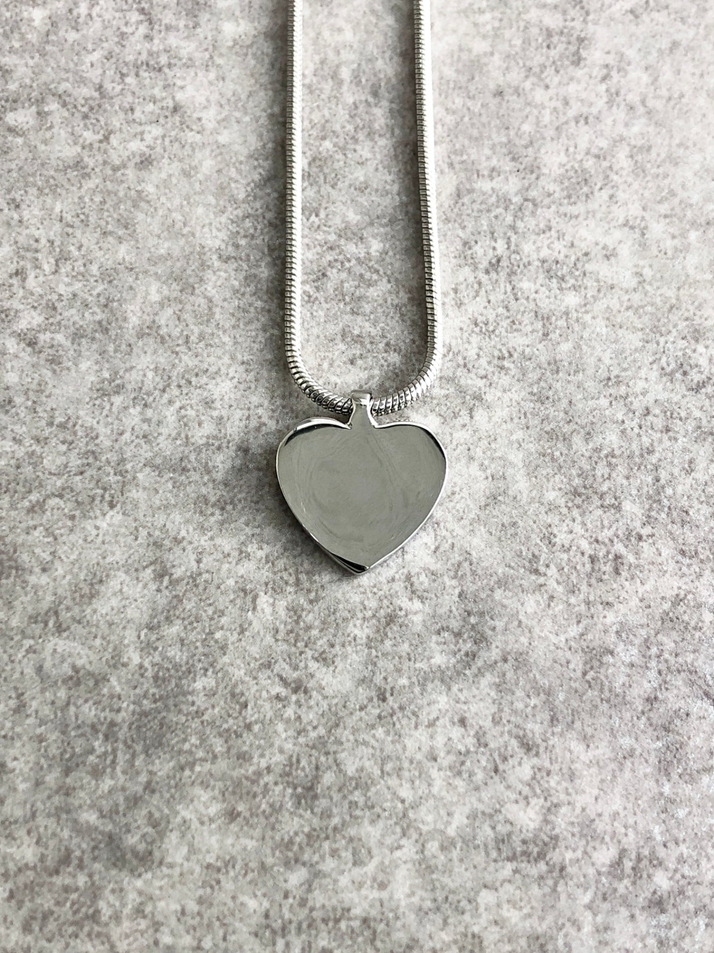Christian Dior CD Logo Heart Motif Necklace Silver Vintage evvmp2