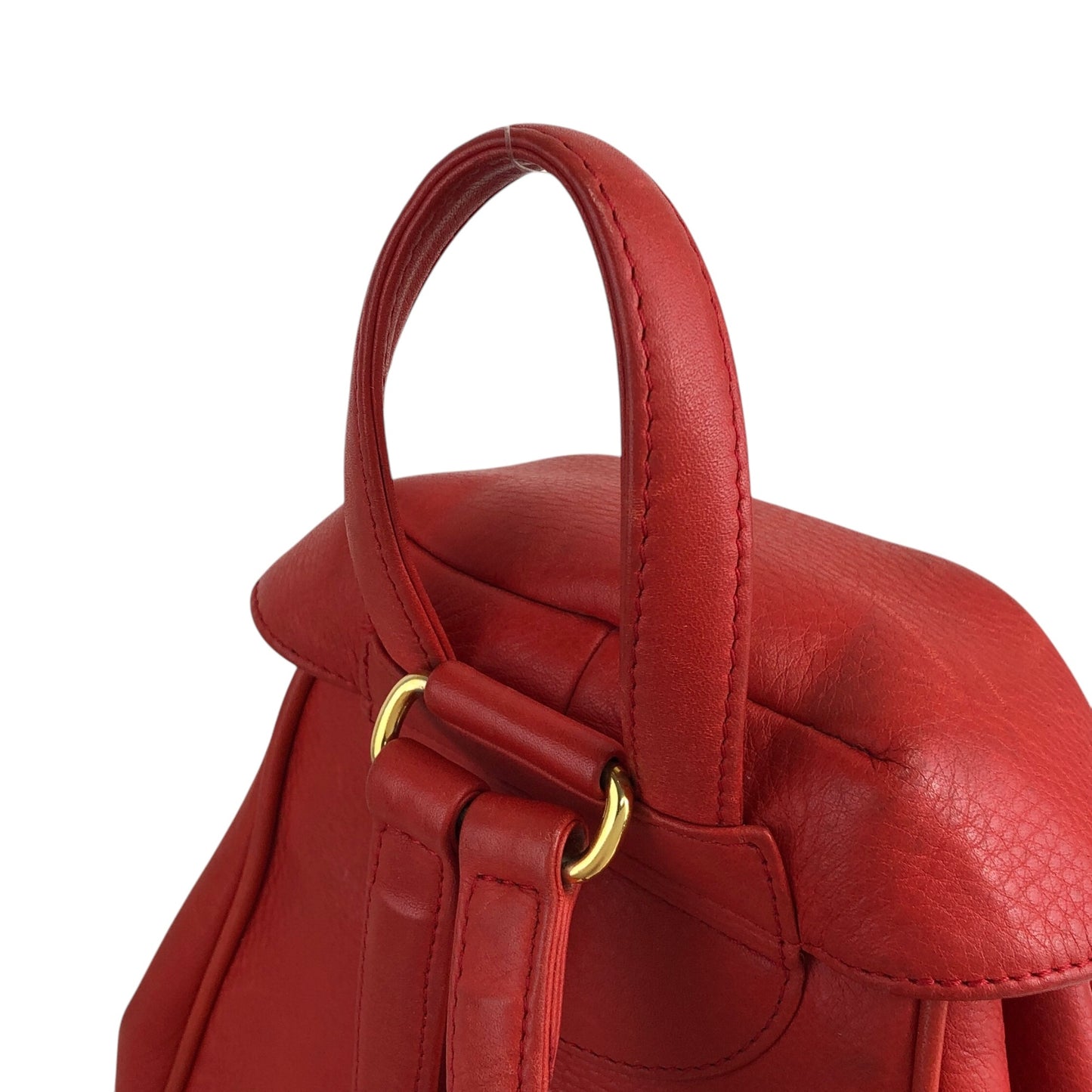 Christian Dior CD Logo Backpack Red Vintage pz728i