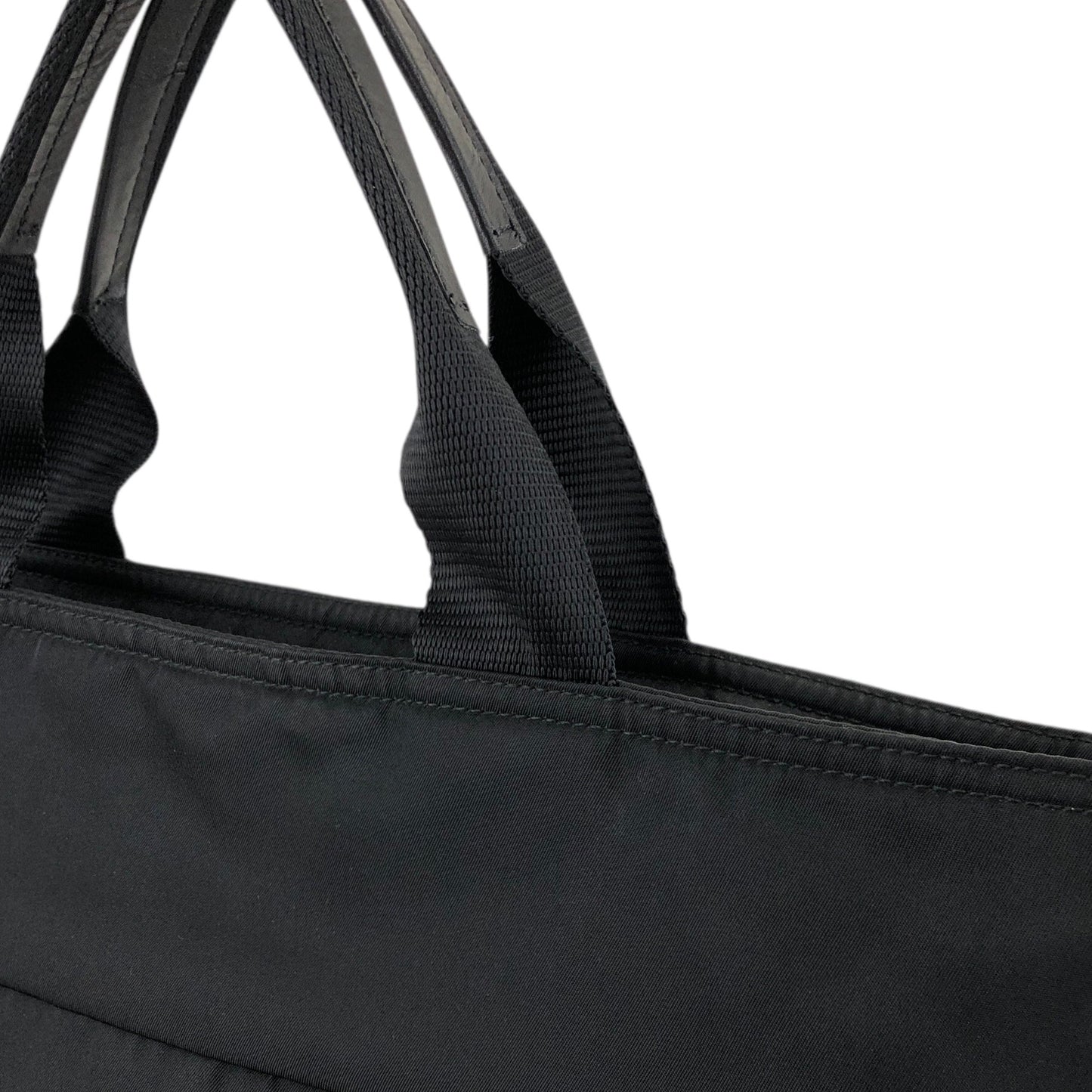 PRADA Triangle Logo Two-way Handbag Shoulder bag Black Vintage 2dea8w
