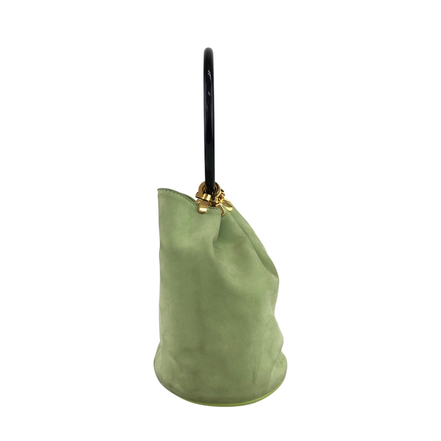 Salvatore Ferragamo Gancini Small Handbag Green Vintage irv6sz