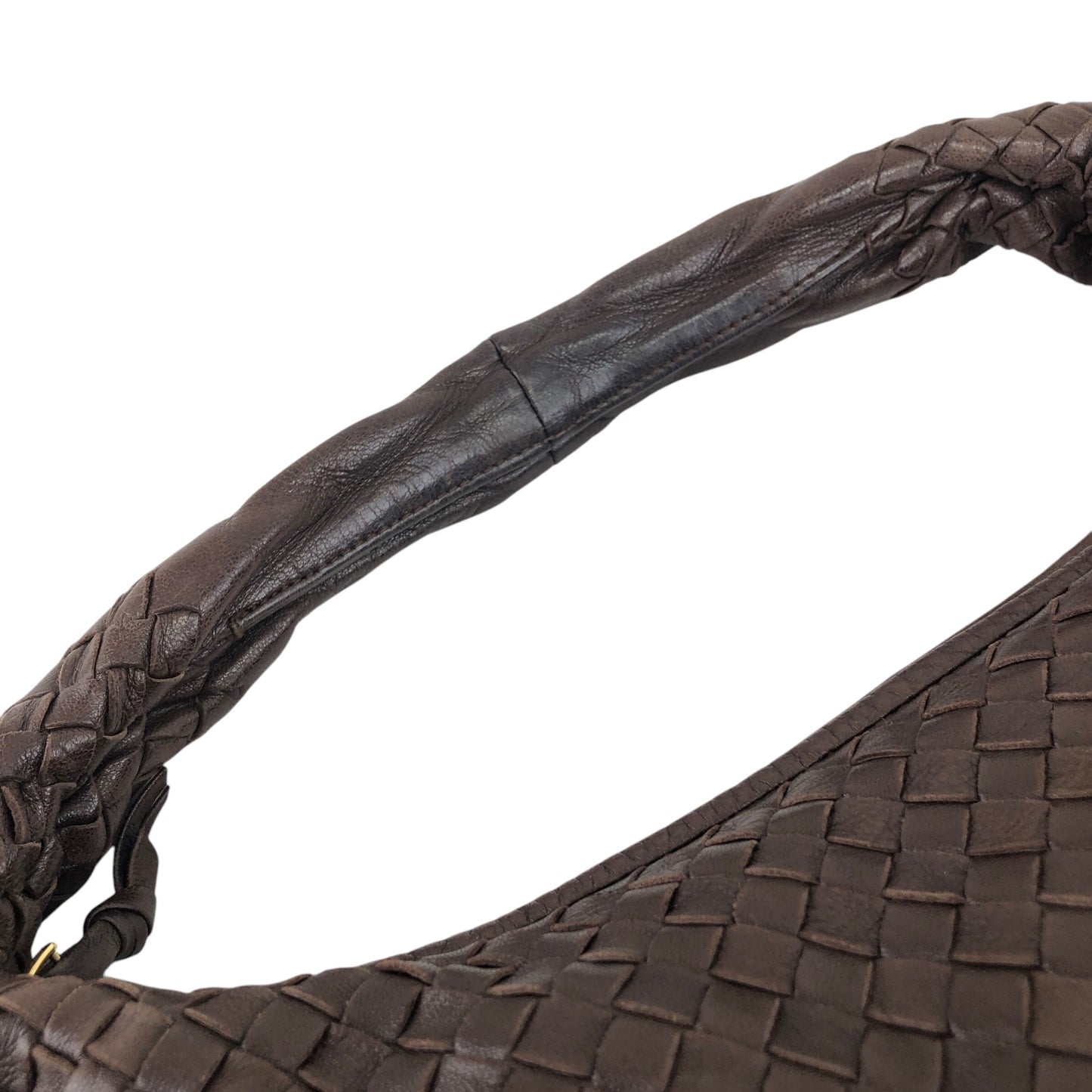 Bottega Veneta Intrecciato Shoulder bag Hobobag Brown Vintage 8kxwhy