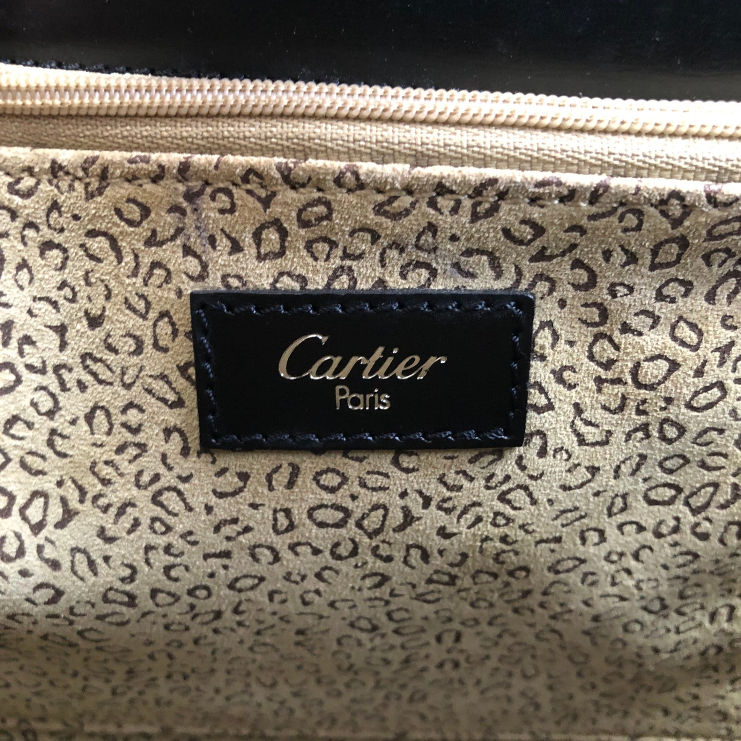 Cartier Handbag Shoulder bag Black Vintage amhwat