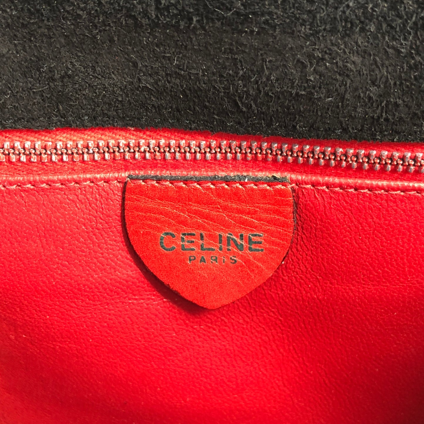 CELINE Horse Bit Shoulder bag Black Vintage yffeiu