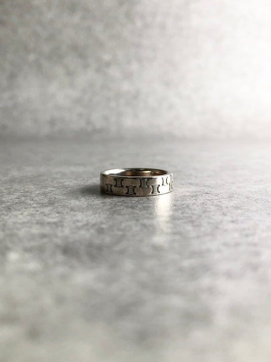 CELINE Triomphe Ring Silver Vintage esdkuh