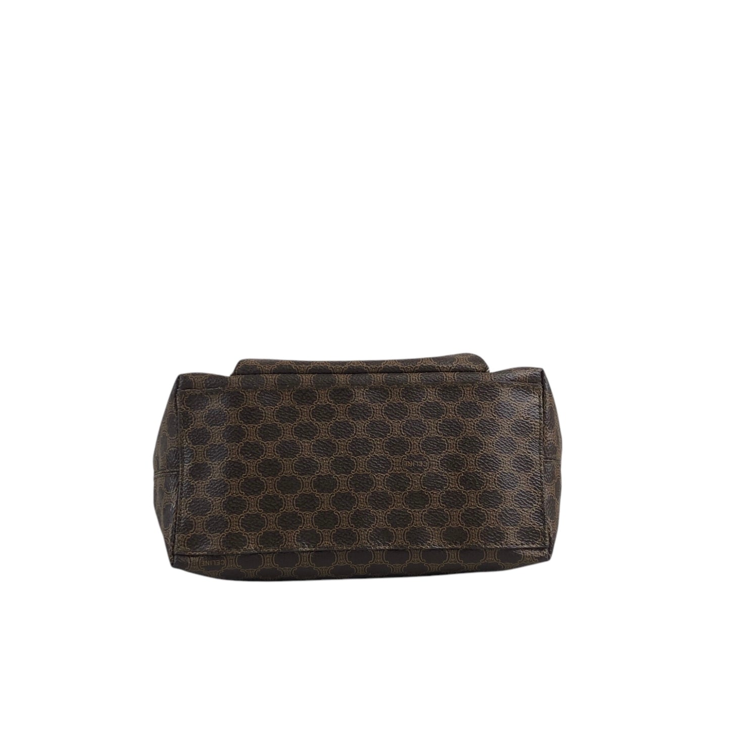 CELINE Macadam Shoulder bag Brown Vintage f23gdx