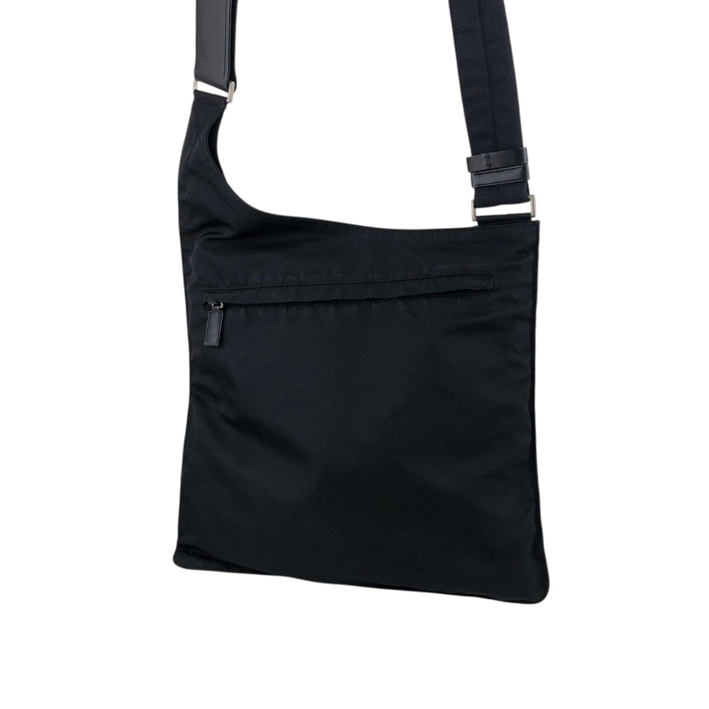 PRADA Triangle Logo Shoulder bag Black Vintage guaygz