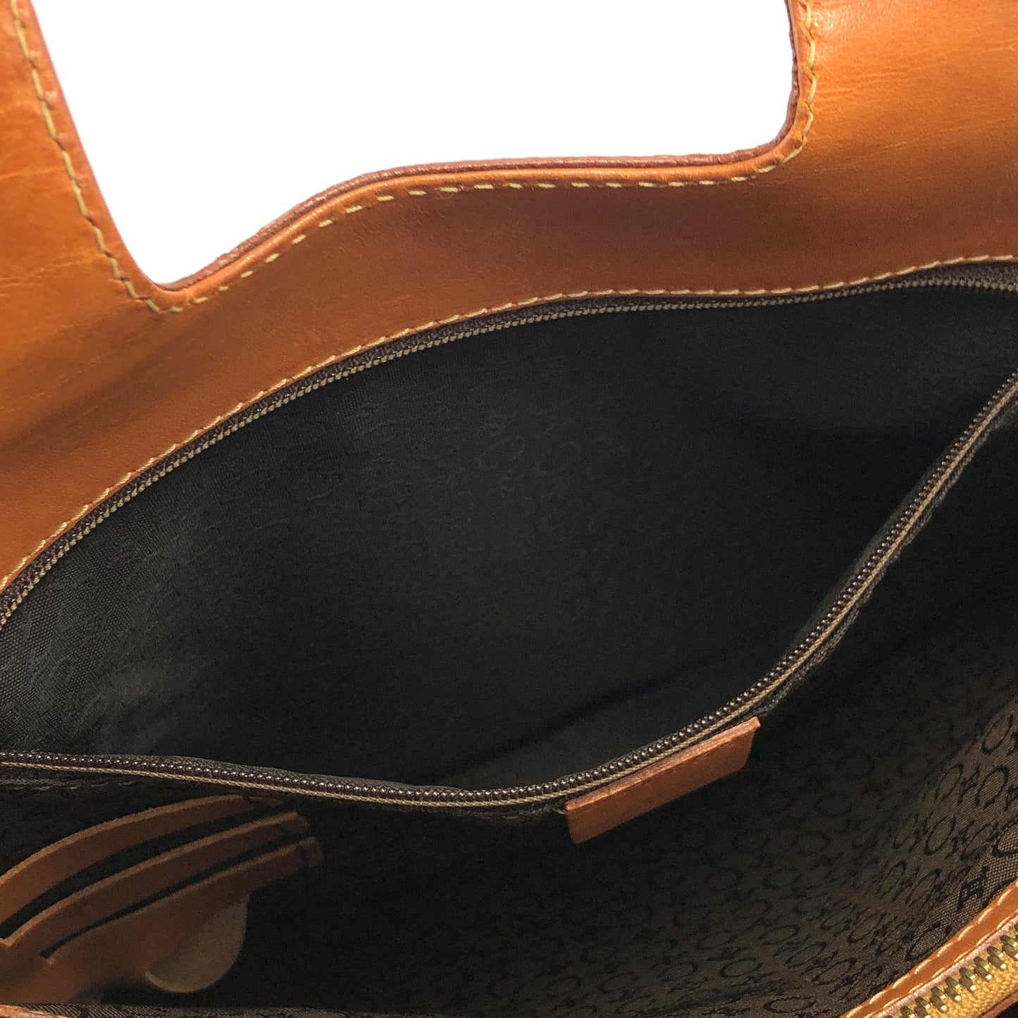 CELINE Macadam Logo Totebag Handbag Brown Vintage pwx4uh