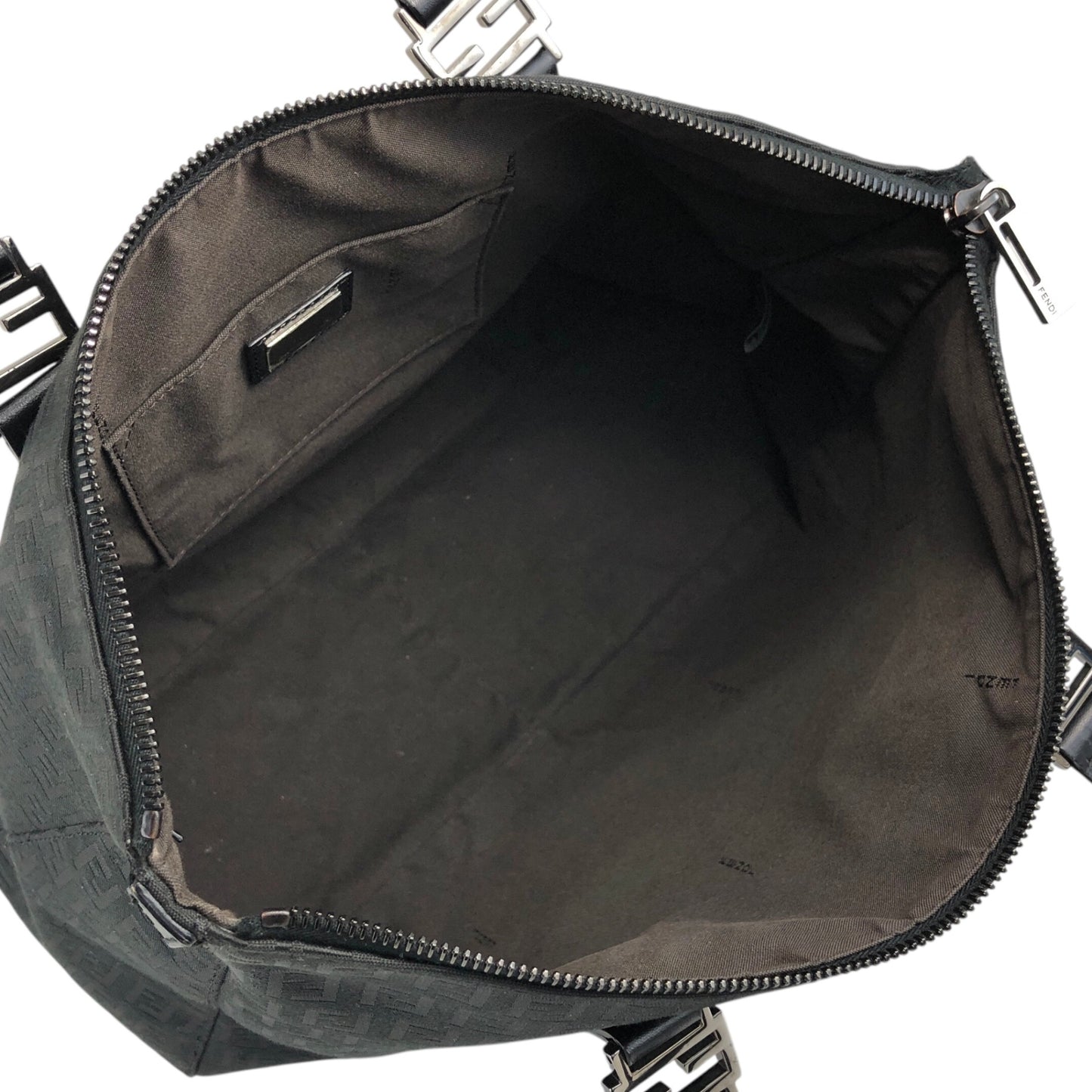 FENDI Zucchino Totebag Black Vintage evabj6