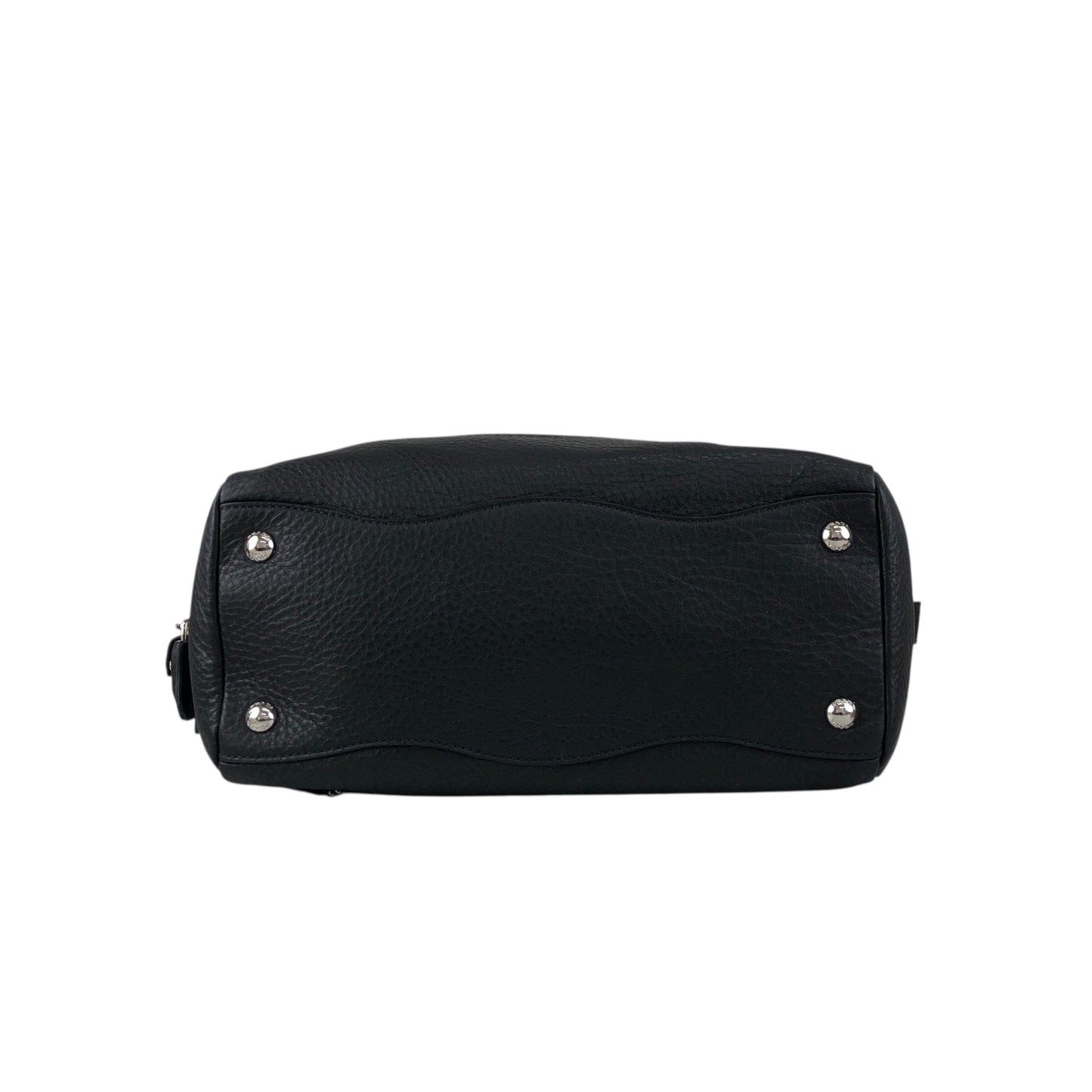 PRADA Logo Embossed Small Boston bag Handbag Black Vintage sdau3h