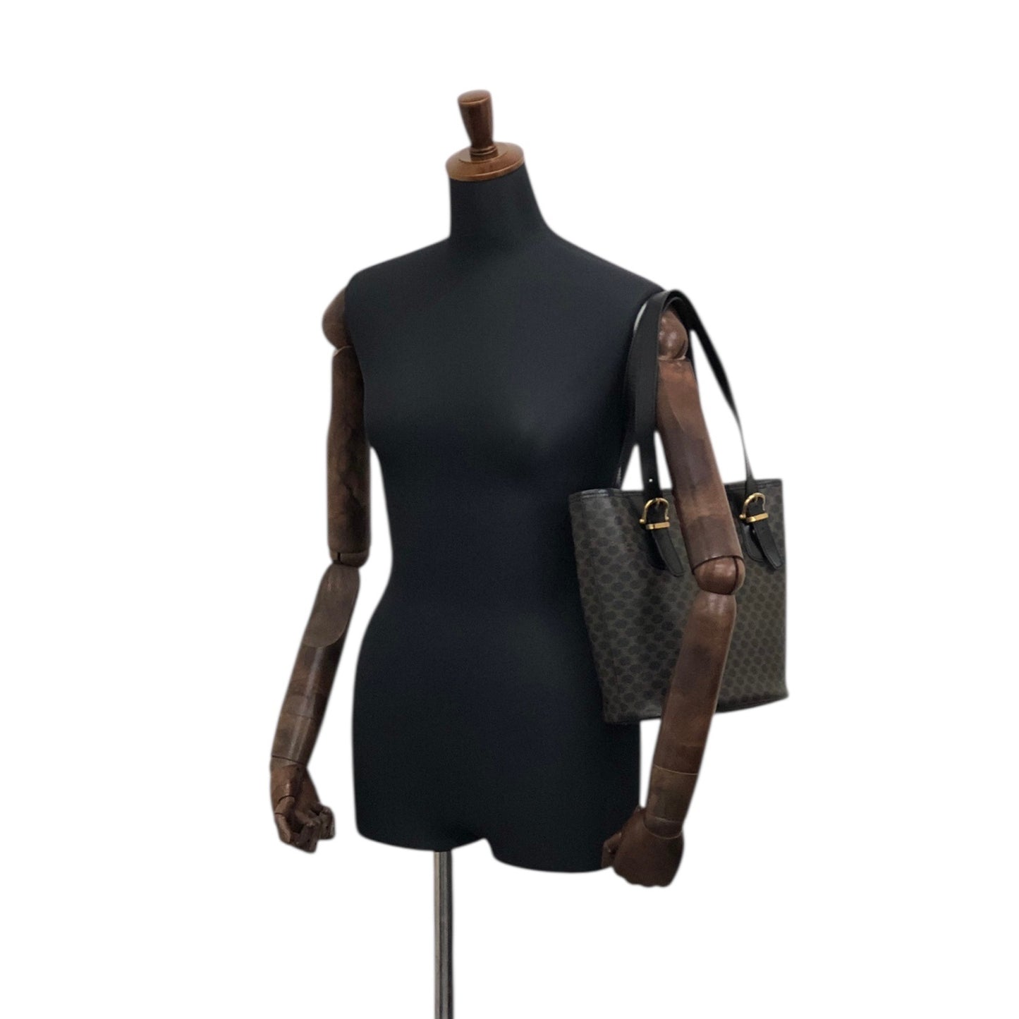 CELINE Macadam Blason Totebag Black Vintage jxzimy