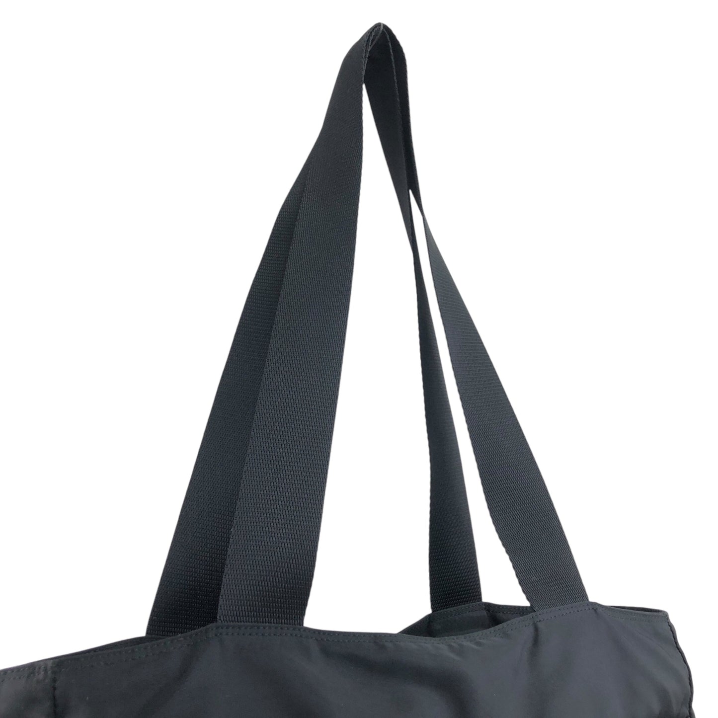 PRADA Triangle Logo Shoulder bag Totebag Black Vintage 5p3xnw