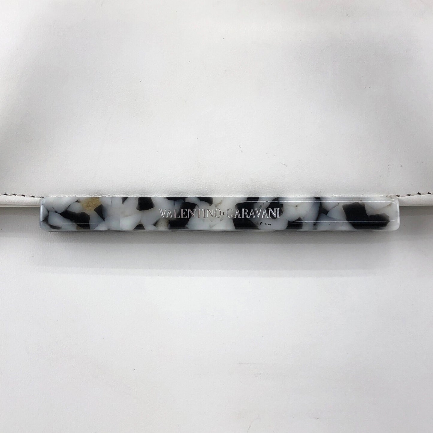 VALENTINO GARAVANI Logo Handbag White Vintage rfwnhz