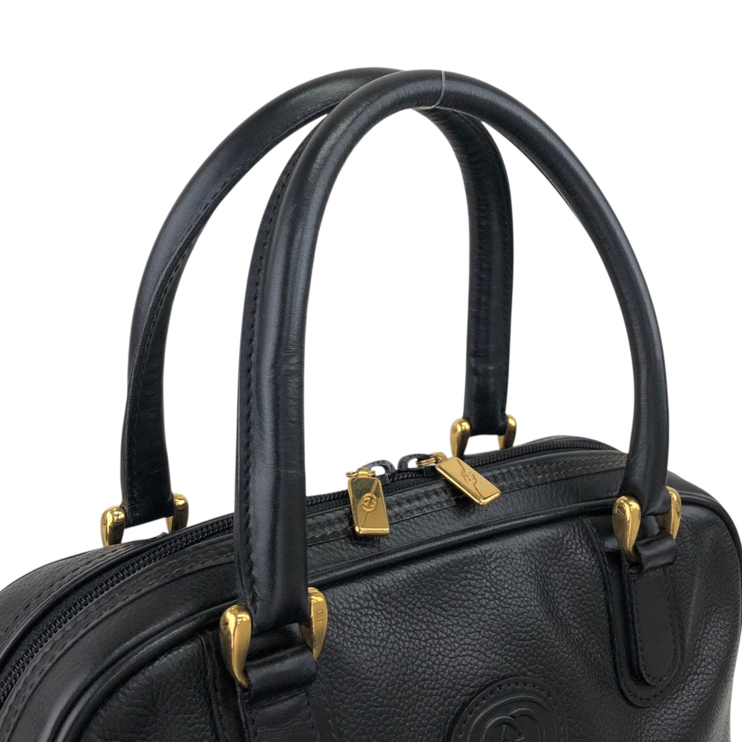 GUCCI Interlocking Handbag Black Vintage jkfsmf