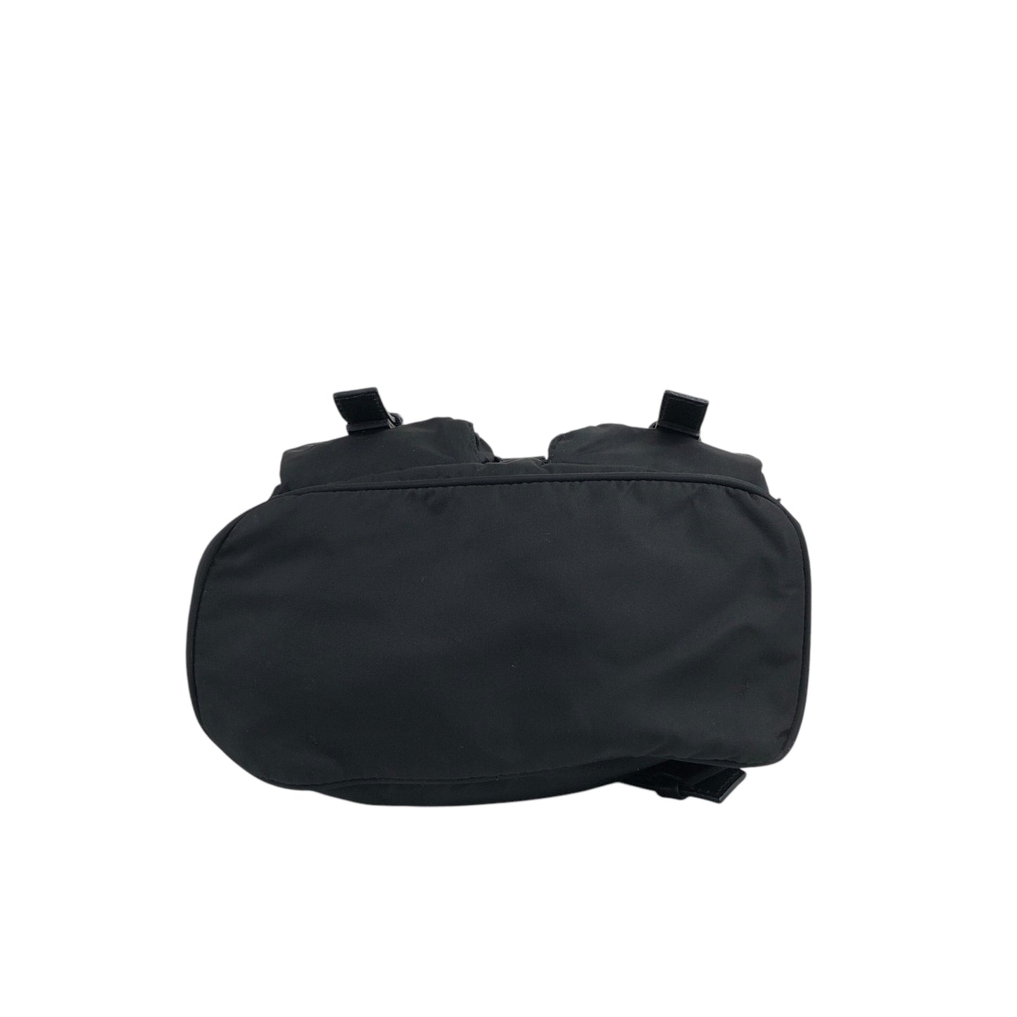PRADA Triangle Logo Backpack Black Vintage hu5ayn