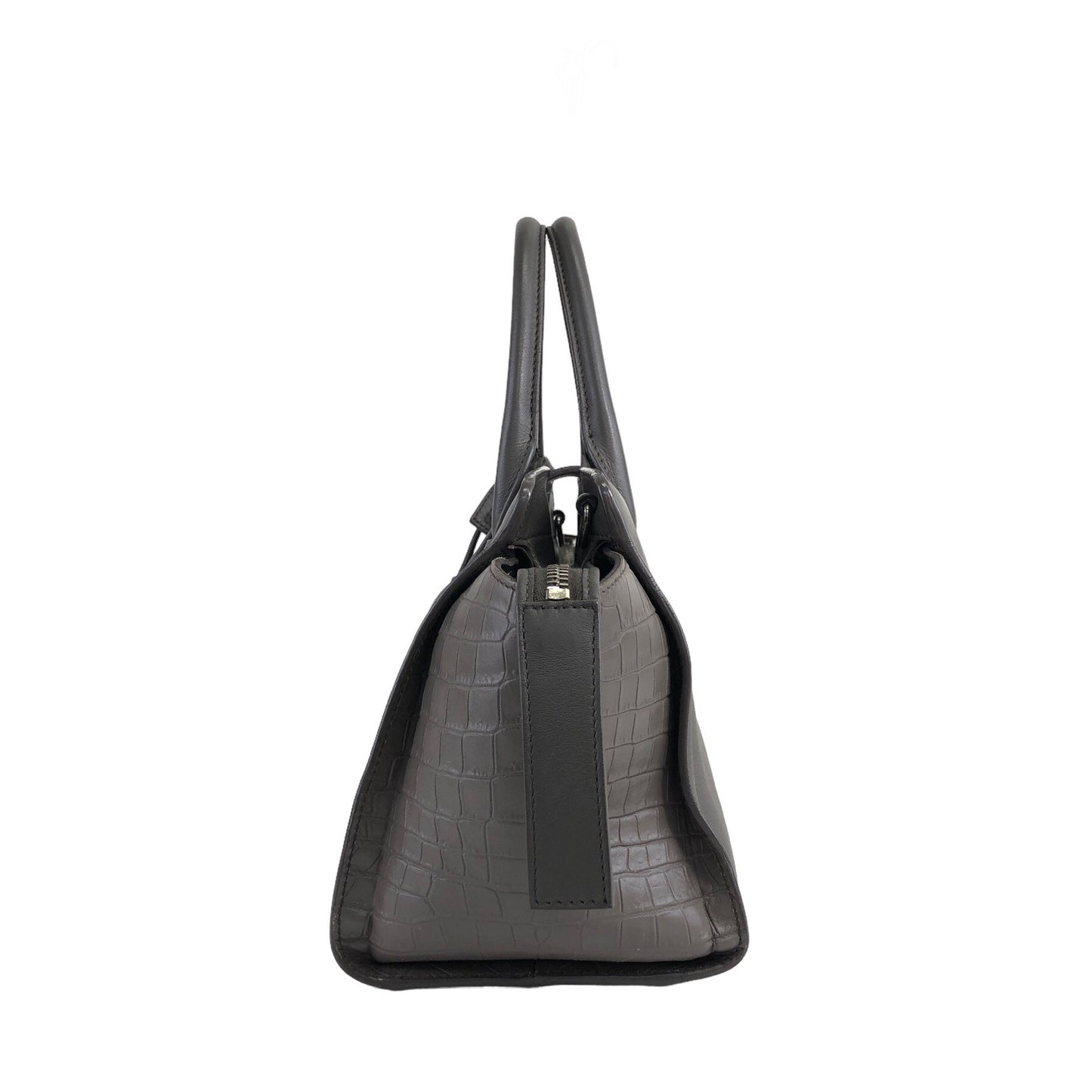 Saint Laurent Two-way Handbag Shoulder bag Gray Vintage amj5ej