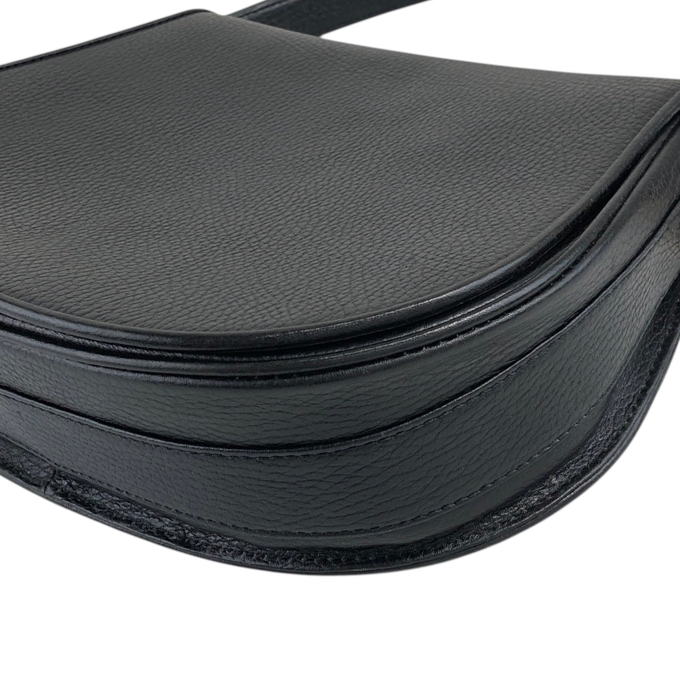 Cartier Logo Embossed Shoulder bag Black Vintage nucjig