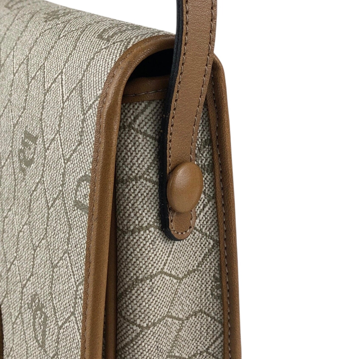 Christian Dior Honeycomb Pattern Small Shoulder bag Beige Vintage tumbw8