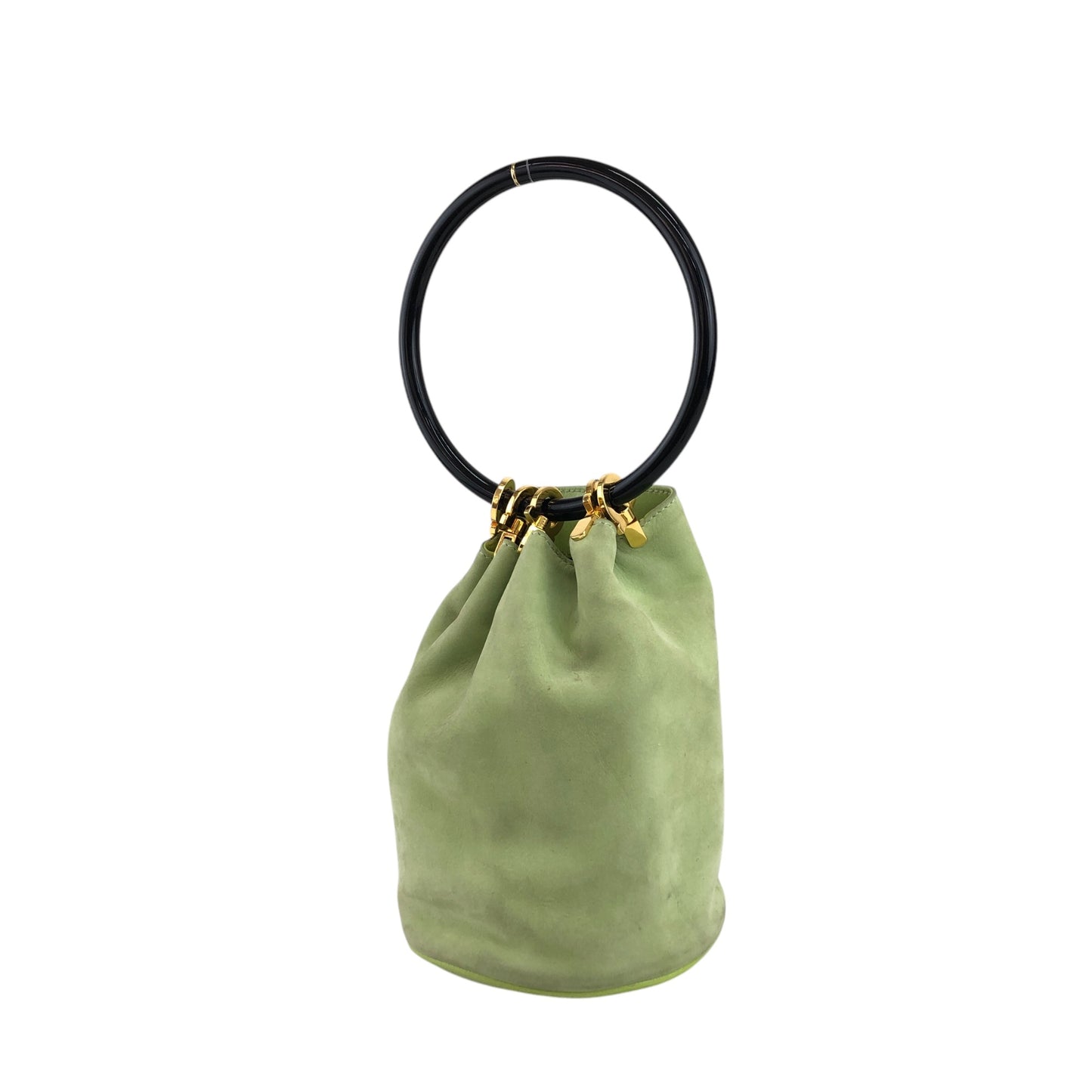 Salvatore Ferragamo Gancini Small Handbag Green Vintage irv6sz