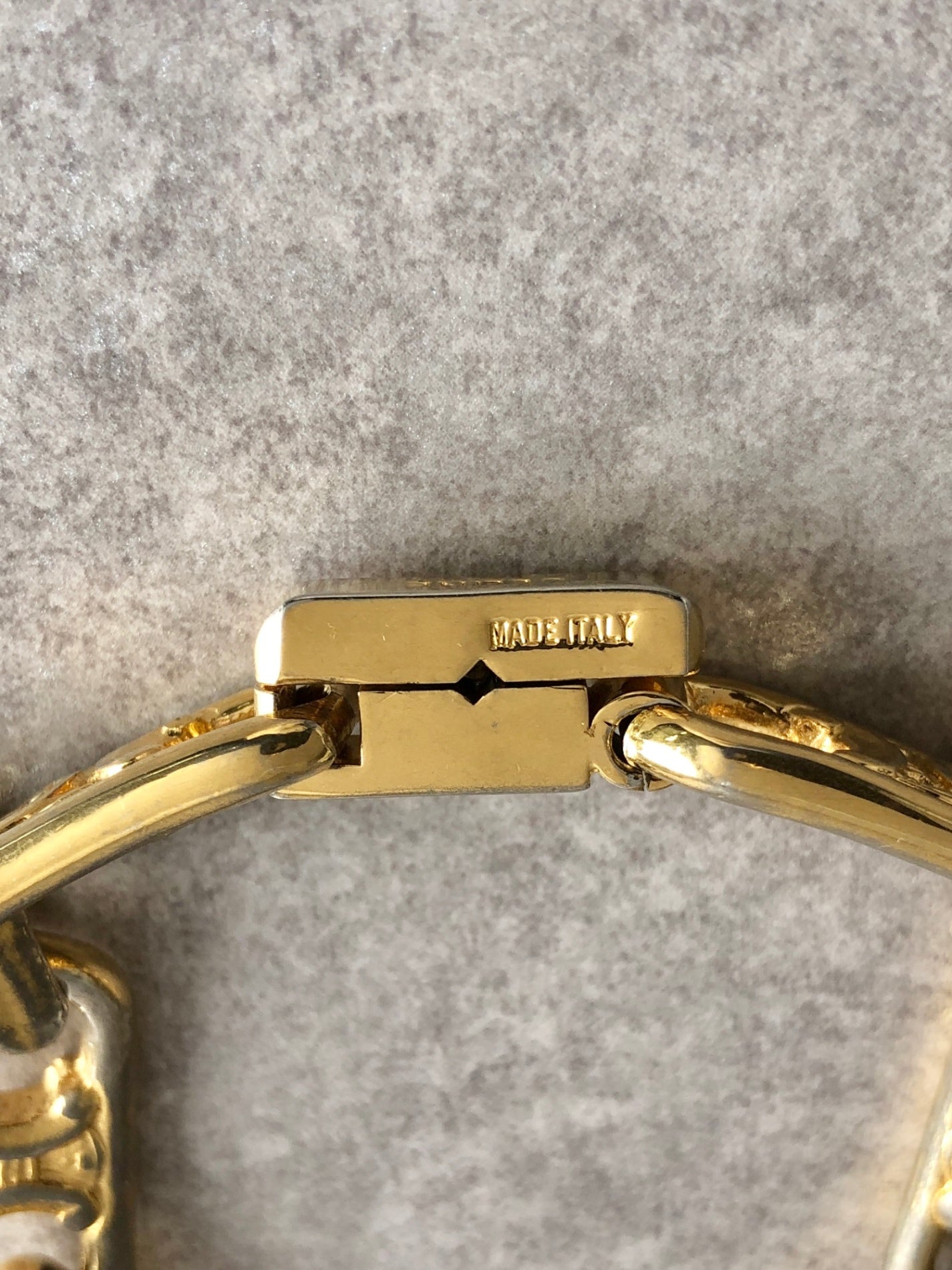 CELINE Triomphe Bracelet Gold Vintage 8z3fdy