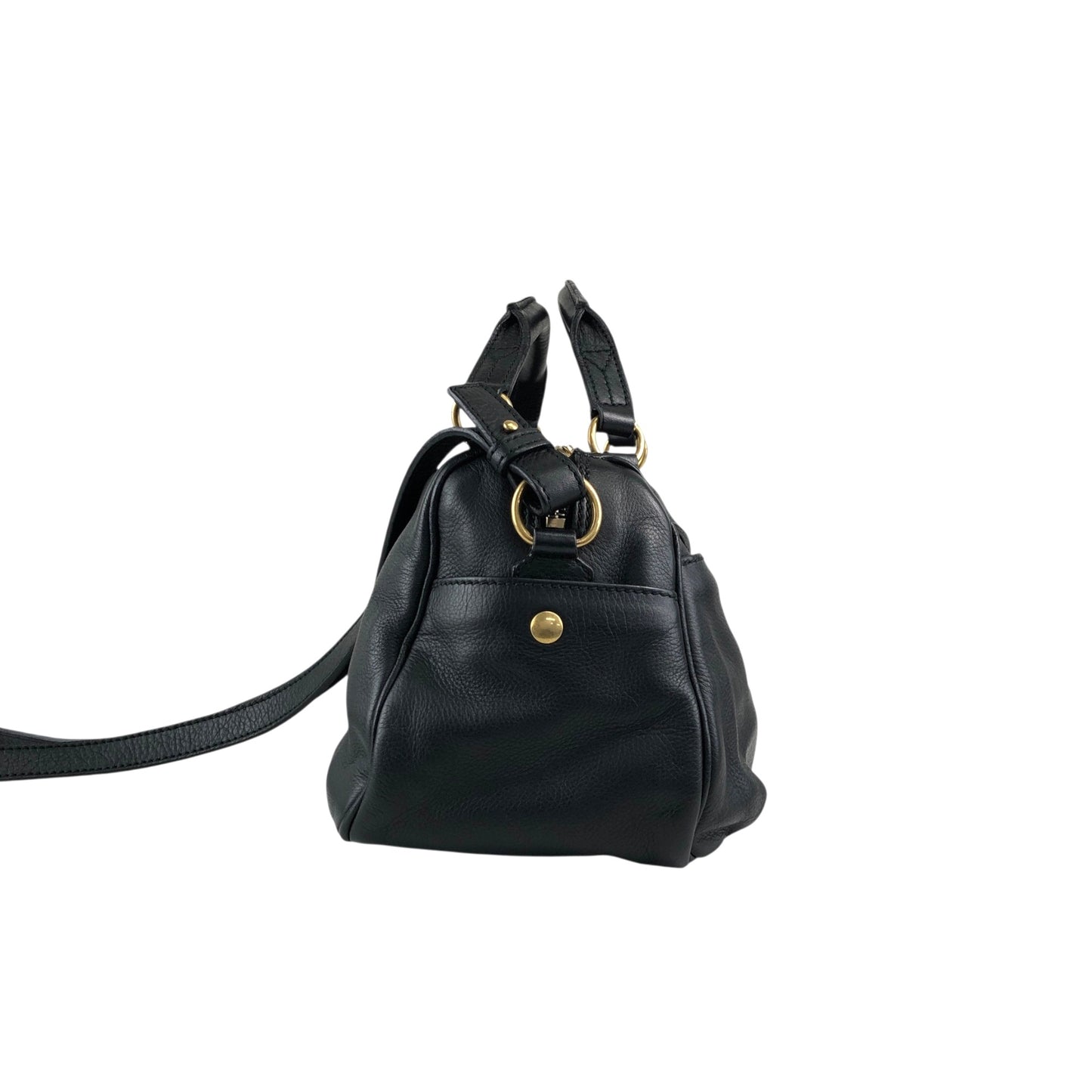 Yves Saint Laurent Two-way Handbag Shoulder bag Black Vintage wu64ez