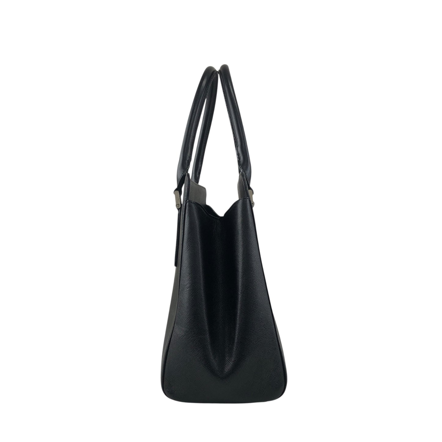 BURBERRY Logo Handbag Black Vintage jieesi