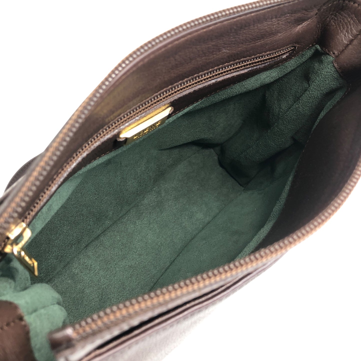 LOEWE Logo Embossed Shoulder bag Brown Vintage fudn6n