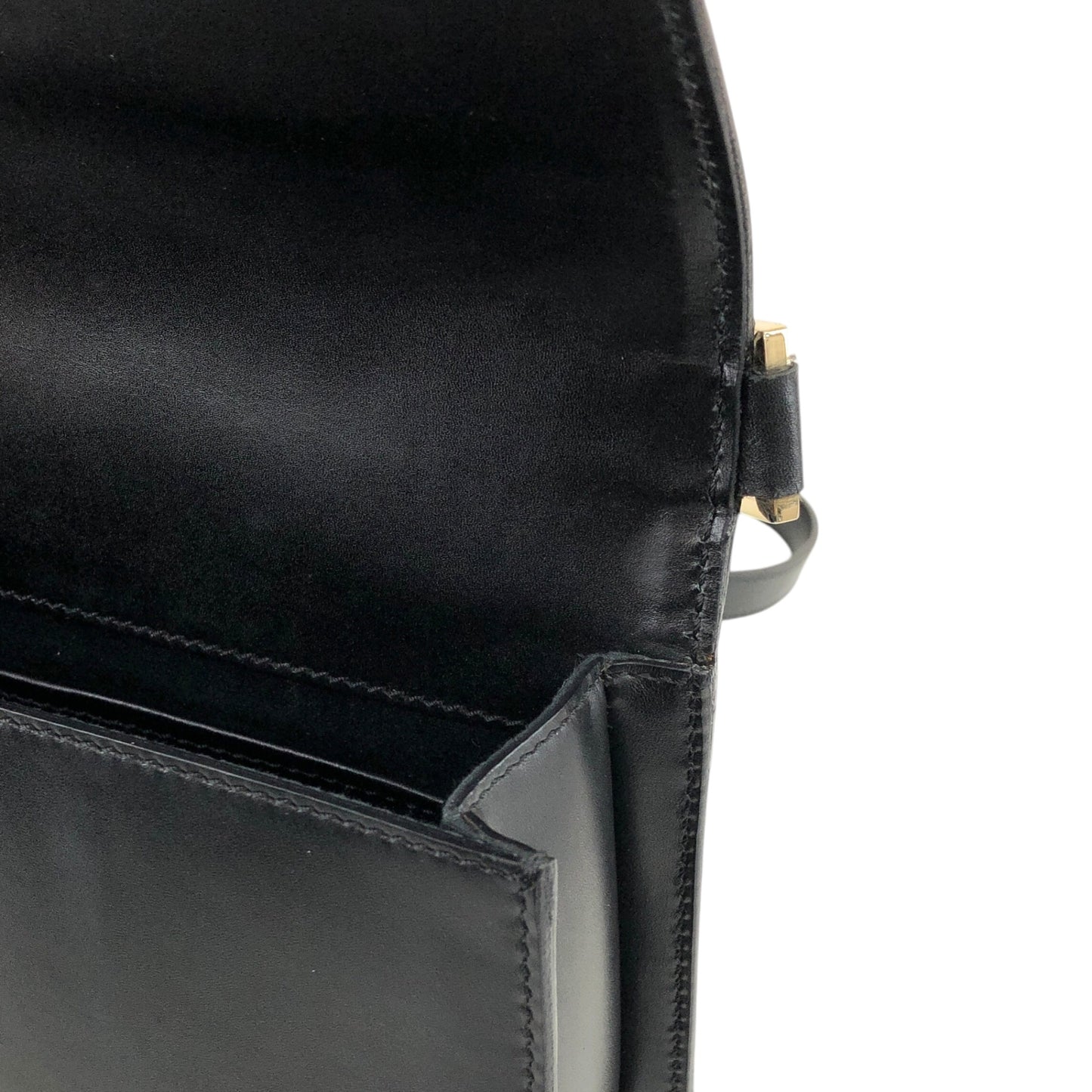 CELINE Logo Shoulder bag Black Vintage z7yz82