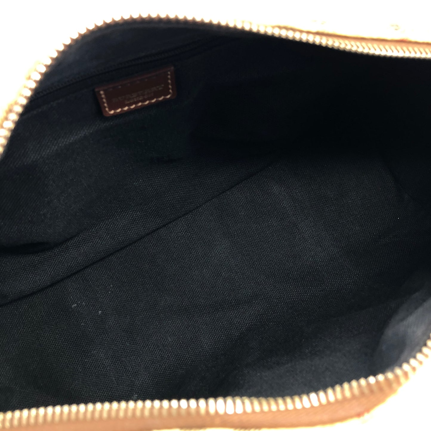Burberry Nova 格紋手提包 米色復古 nwns72