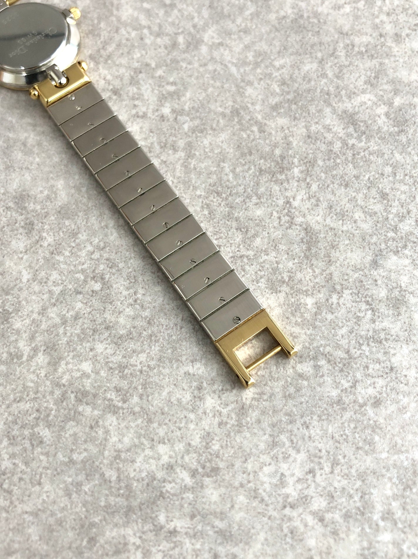 Christian Dior Quartz Watch Silver×Gold 3025 Vintage y5w3g6