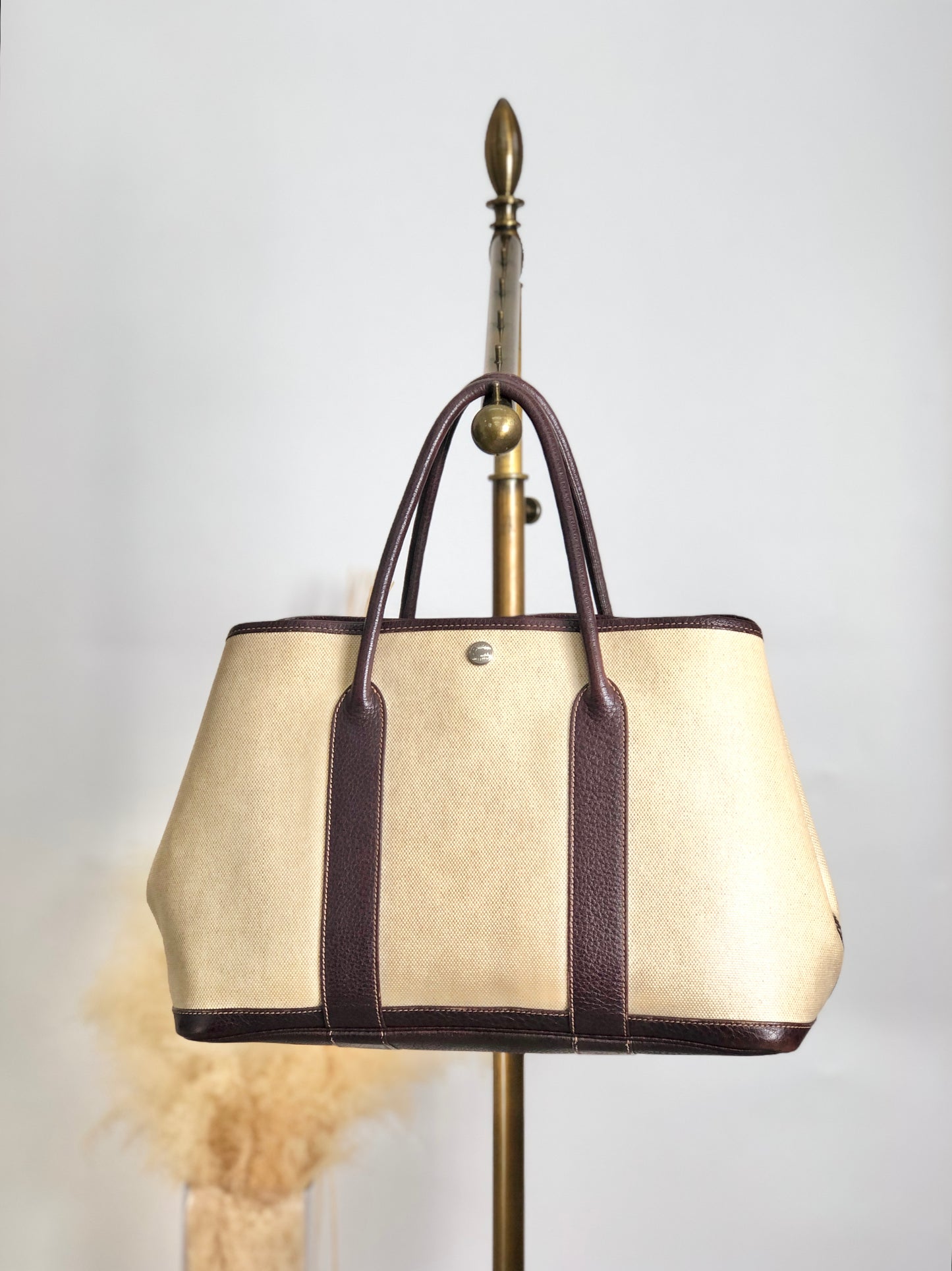 HERMES Totebag Beige Vintage ixgnpz