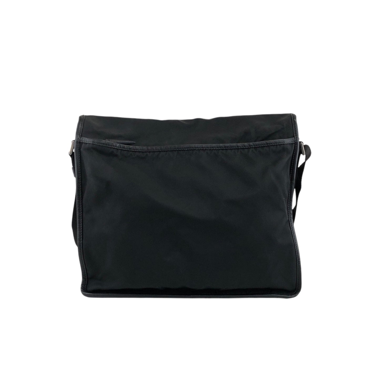 PRADA Triangle Logo Shoulder bag Black Vintage yp8wu5