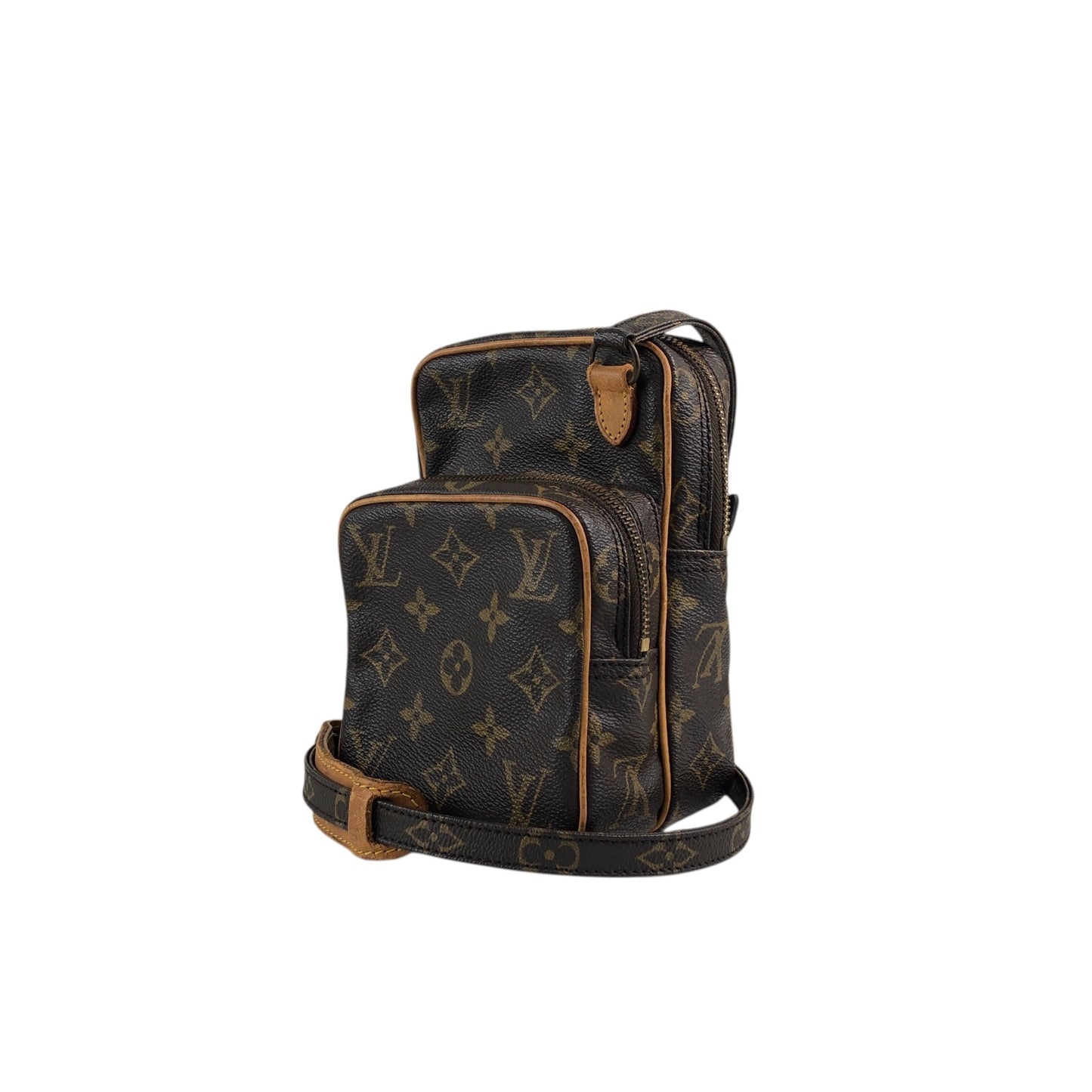 LOUIS VUITTON Monogram Shoulder bag Brown Vintage py7ktt