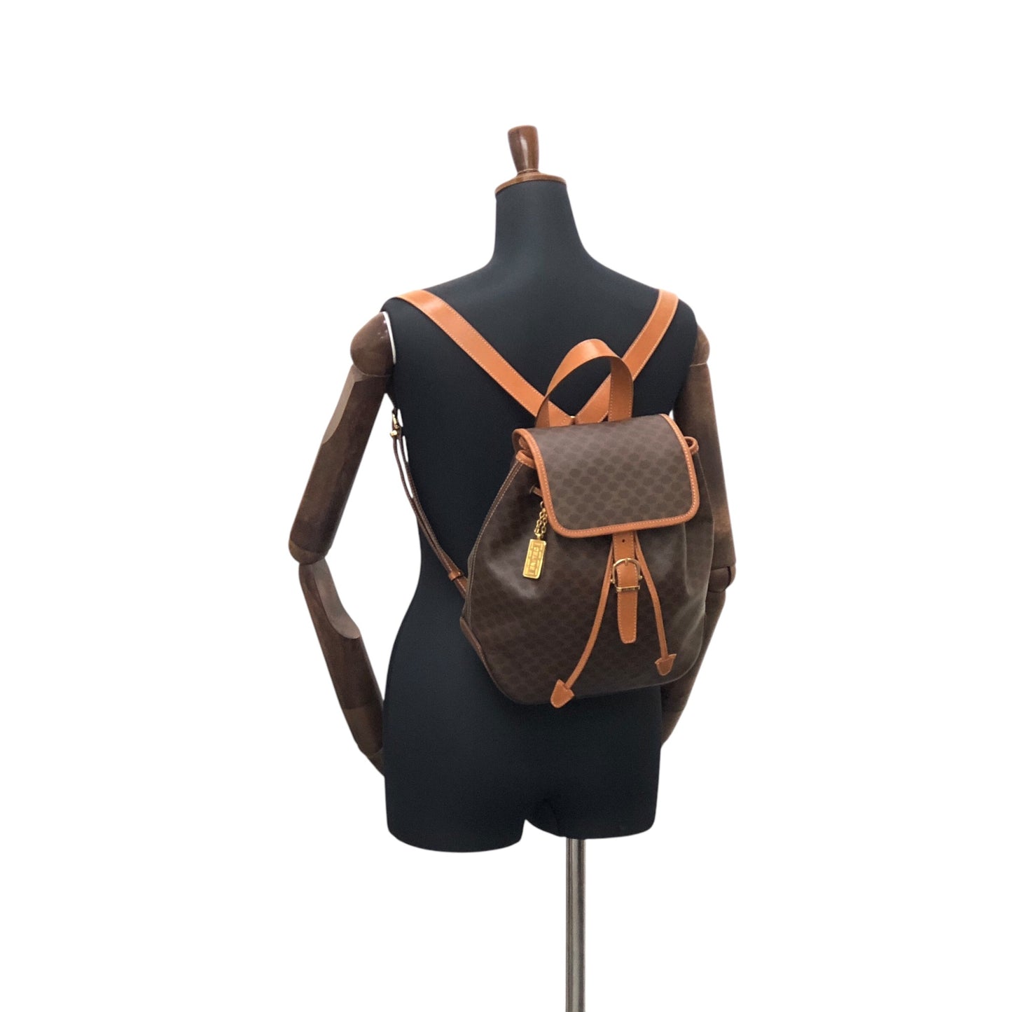 CELINE Macadam Backpack Brown Vintage i8882p