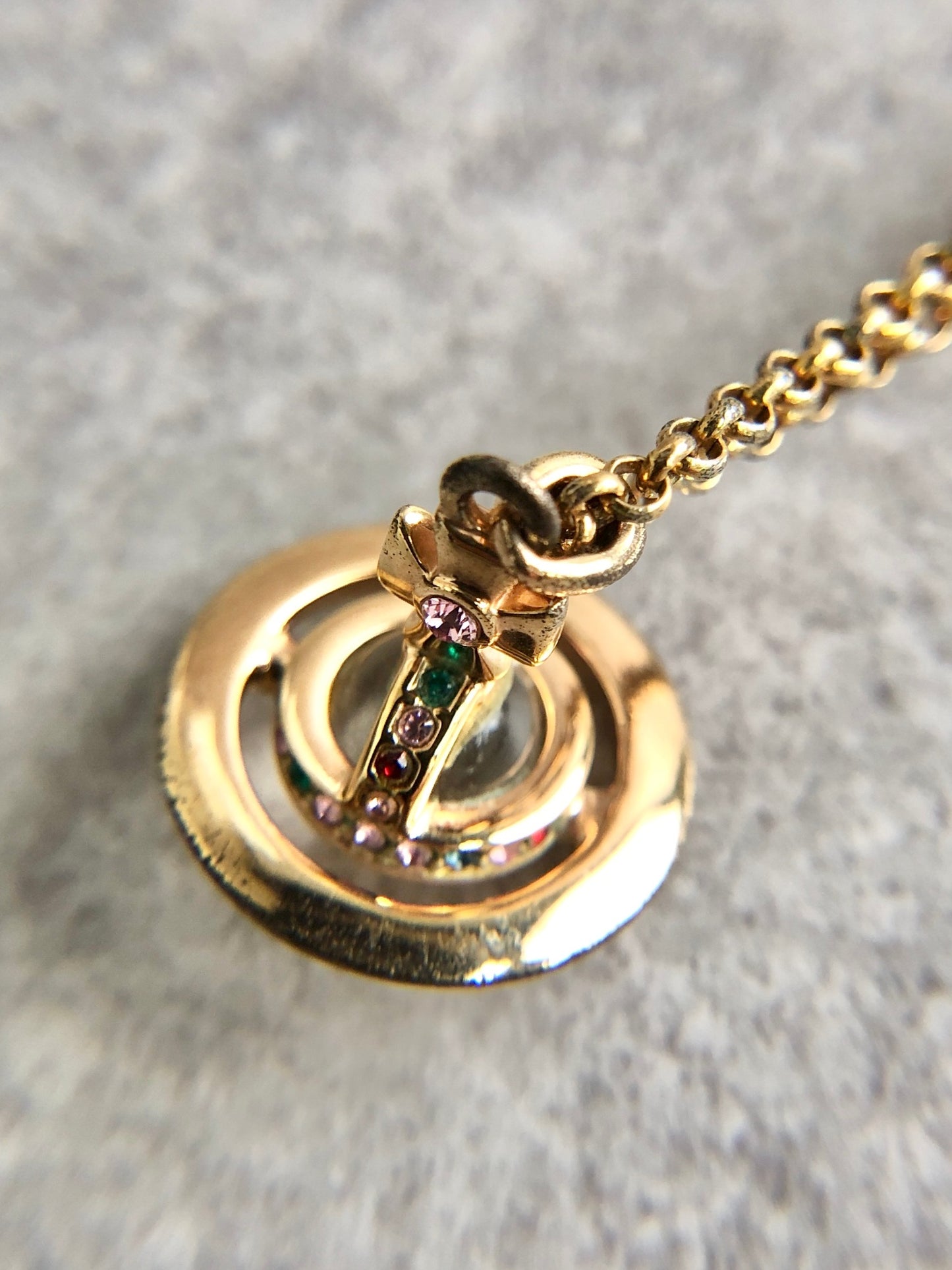 Vivienne Westwood Necklace Gold Vintage drj2s4