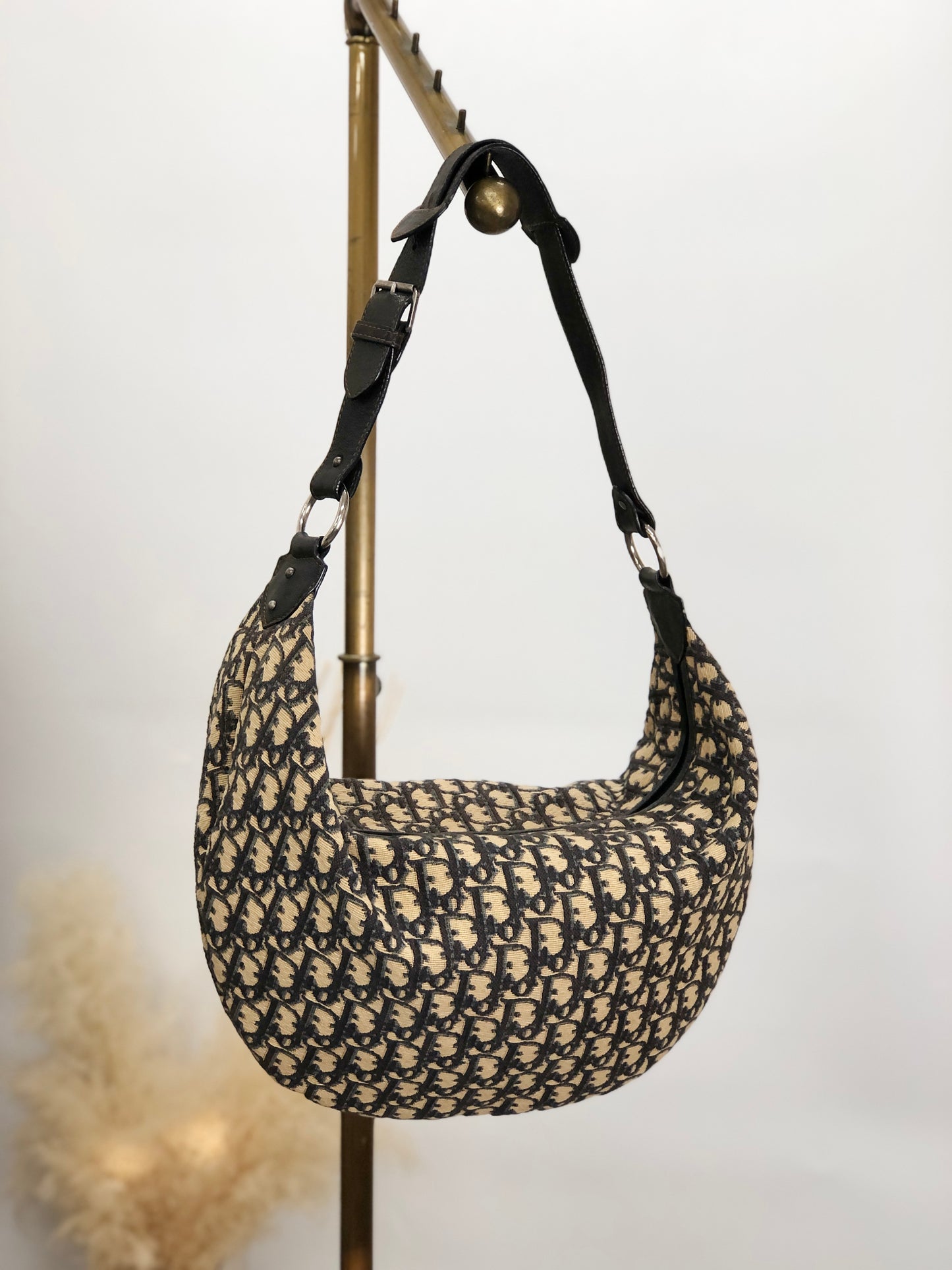 Christian Dior Trotter 單肩包 Hobobag 海軍藍 Vintage emrsvh