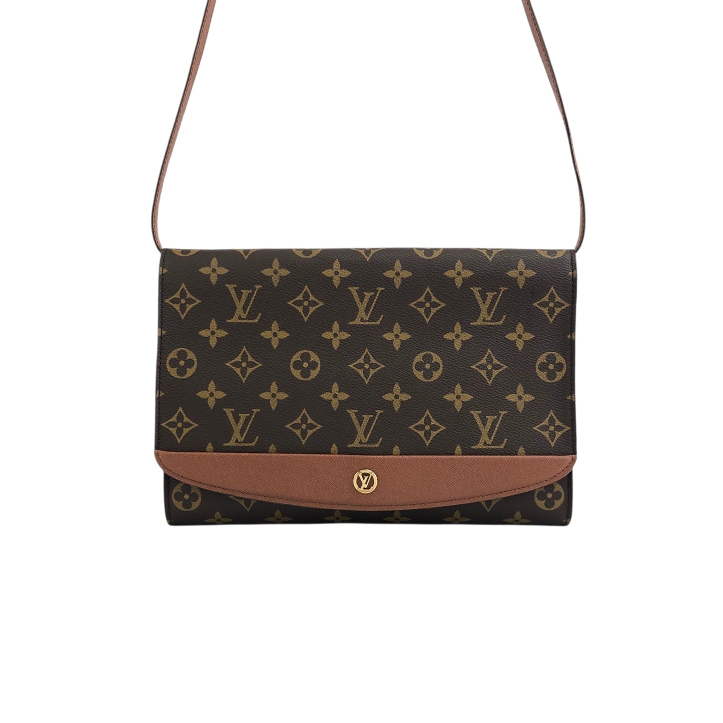 LOUIS VUITTON Monogram Shoulder bag Brown M51797 Vintage djkecm
